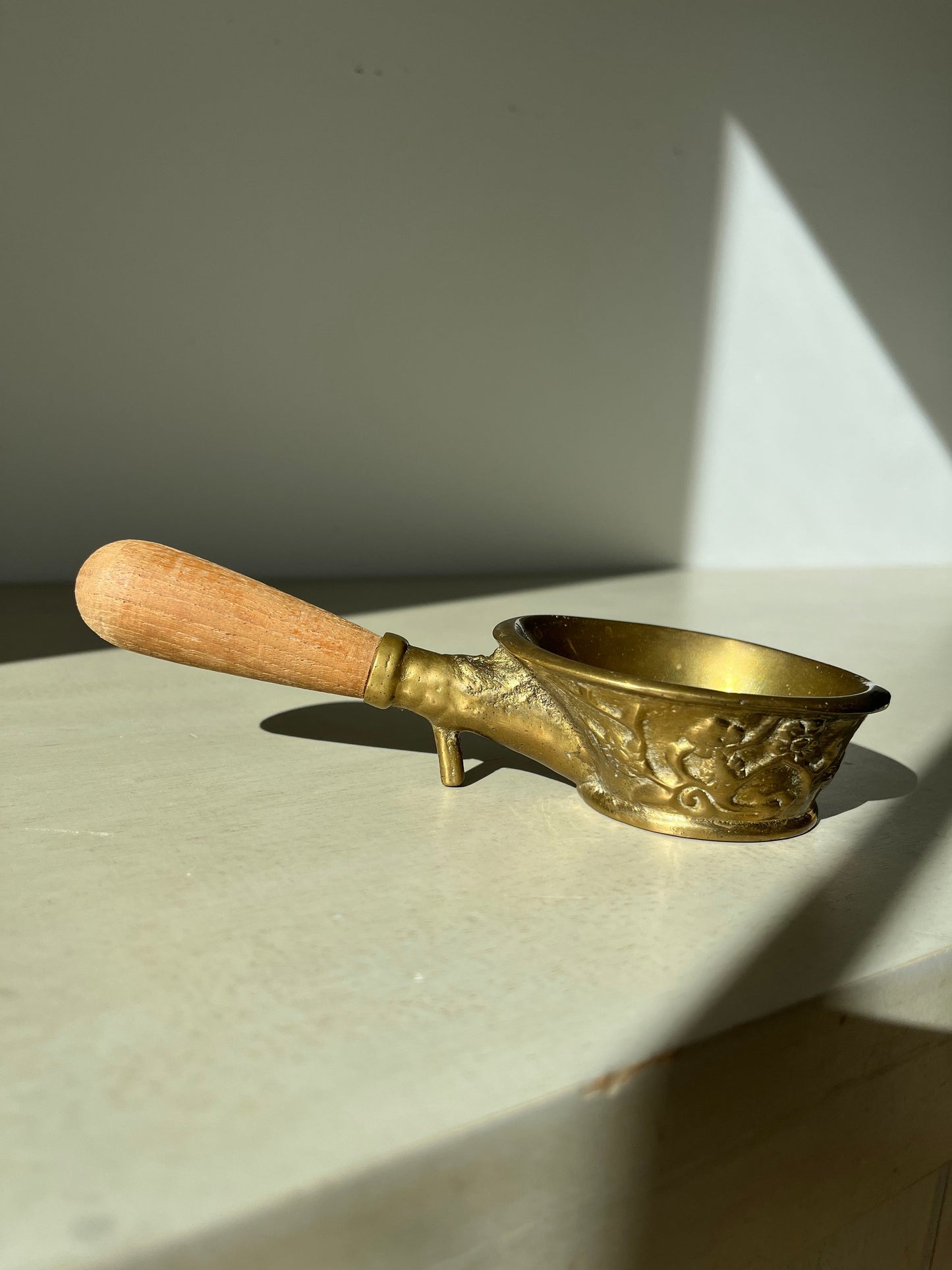 Vintage Chinese Brass Silk Iron