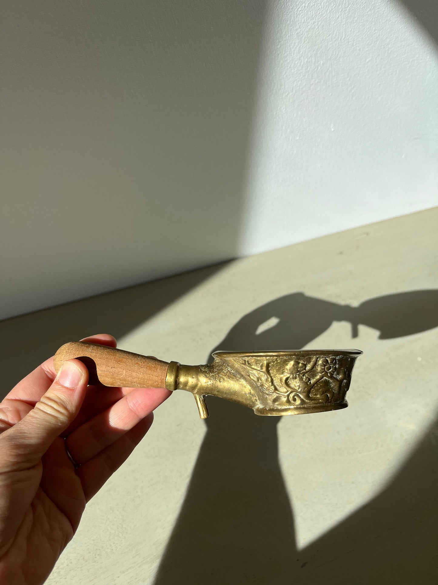 Vintage Chinese Brass Silk Iron