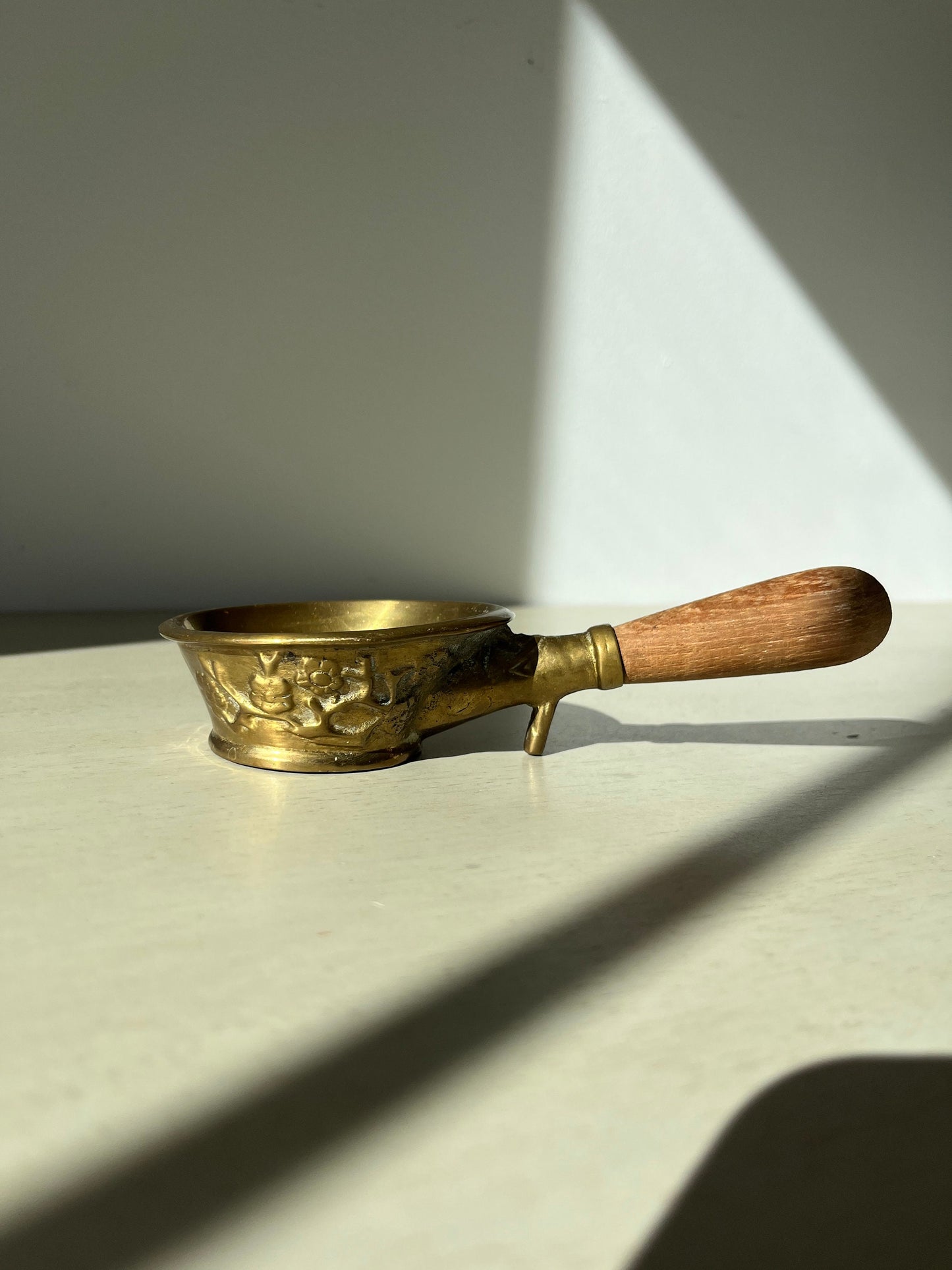 Vintage Chinese Brass Silk Iron