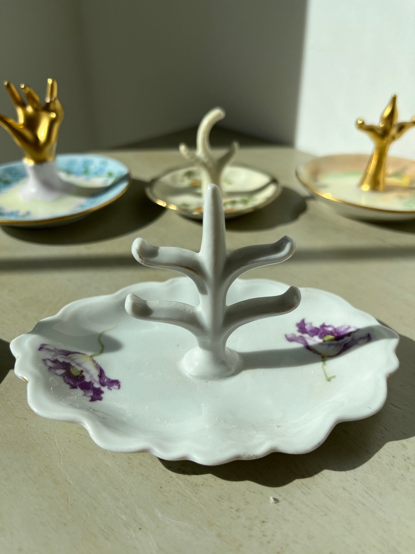 Vintage porcelain jewelry holders (1930-50s) - Austrian and French