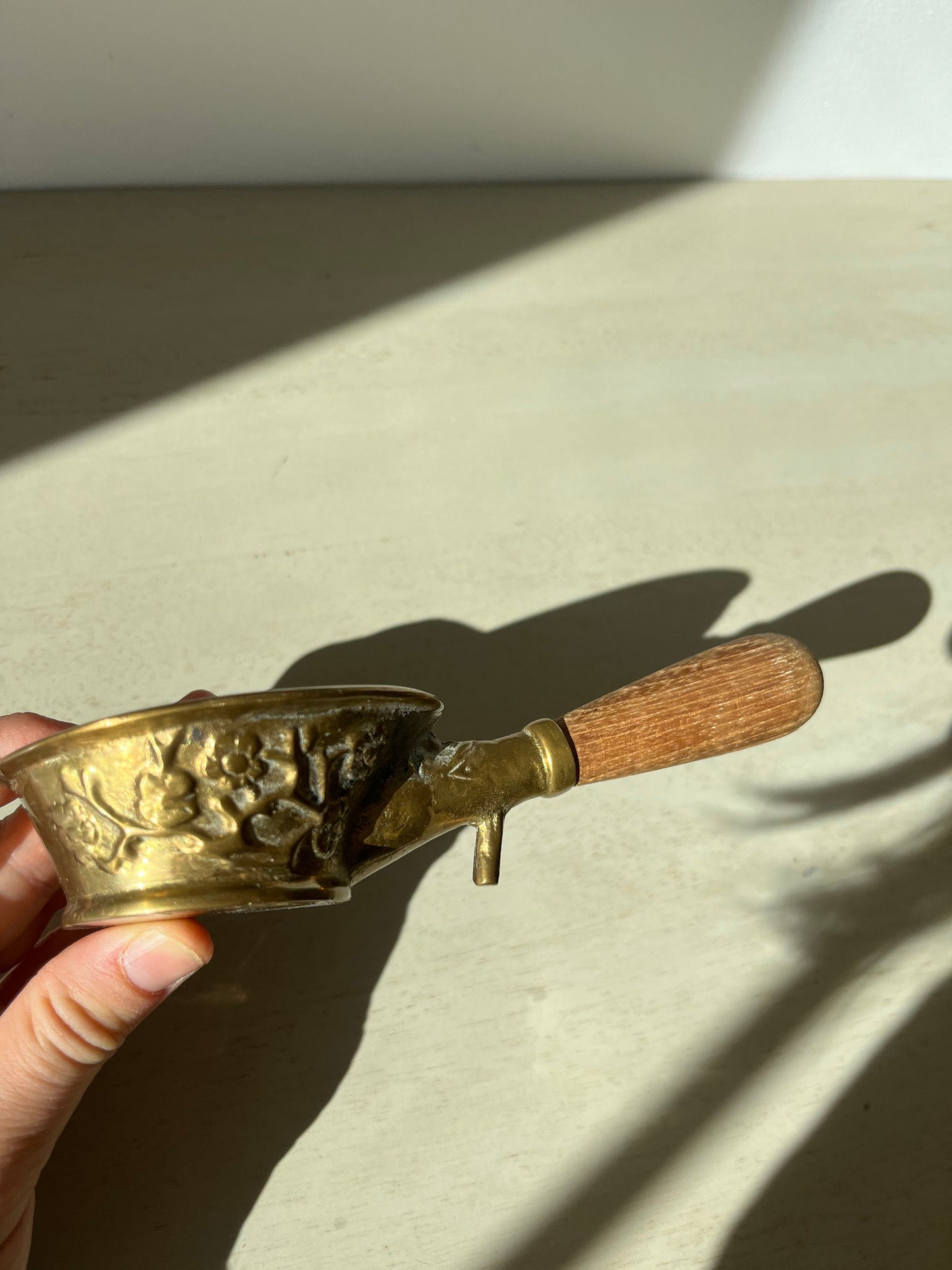 Vintage Chinese Brass Silk Iron