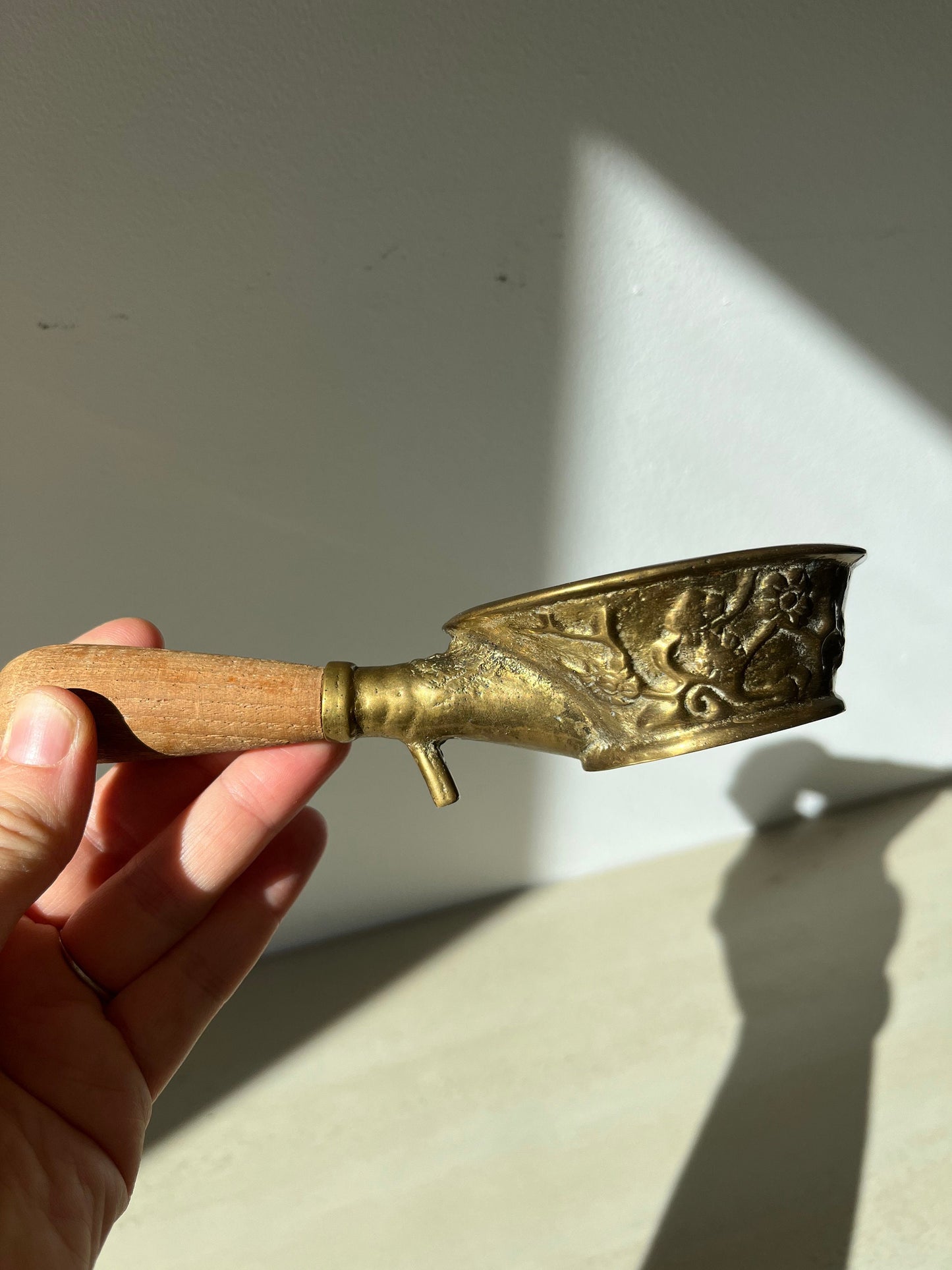 Vintage Chinese Brass Silk Iron