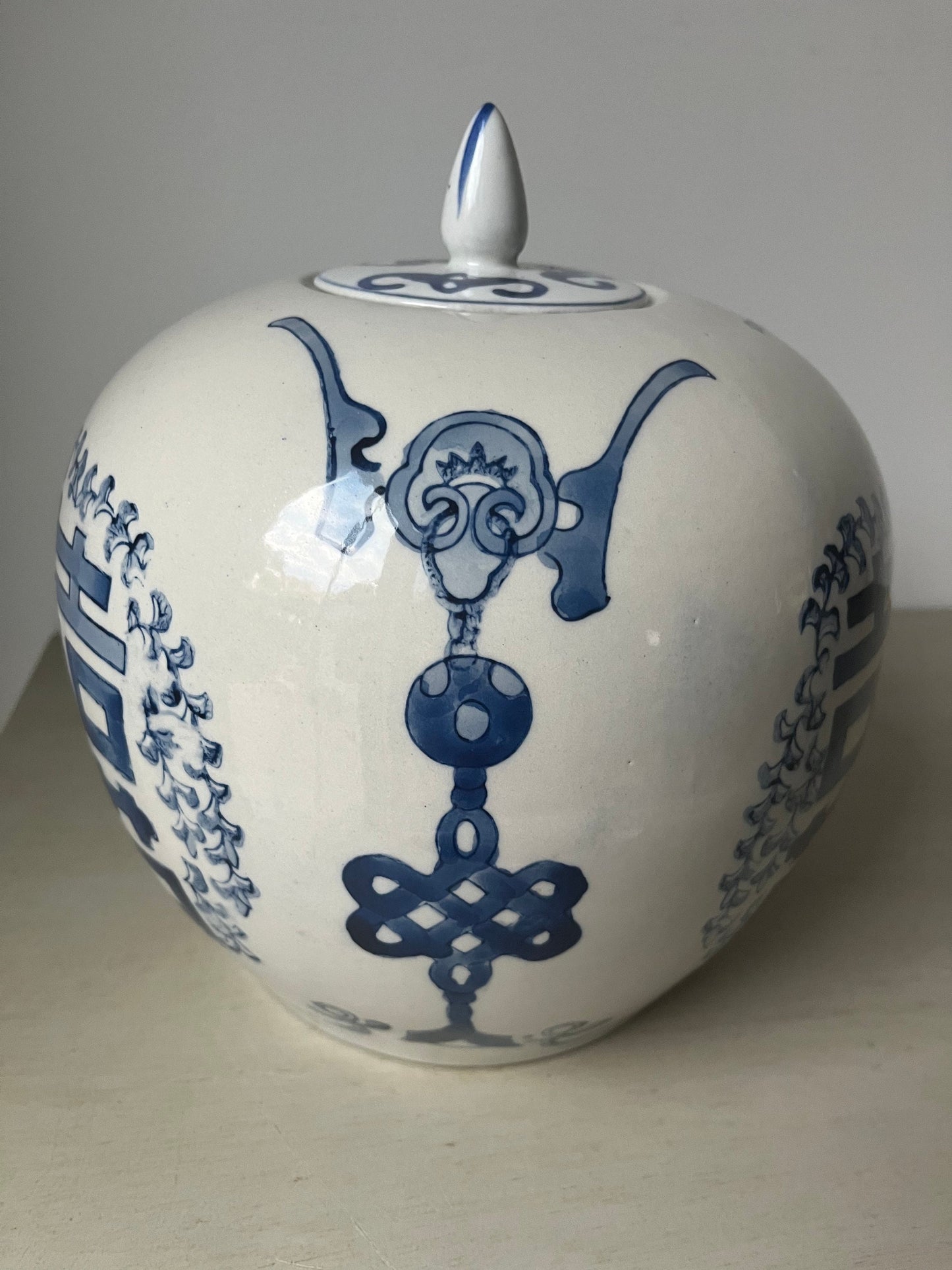 Vintage Double Happiness ginger jar