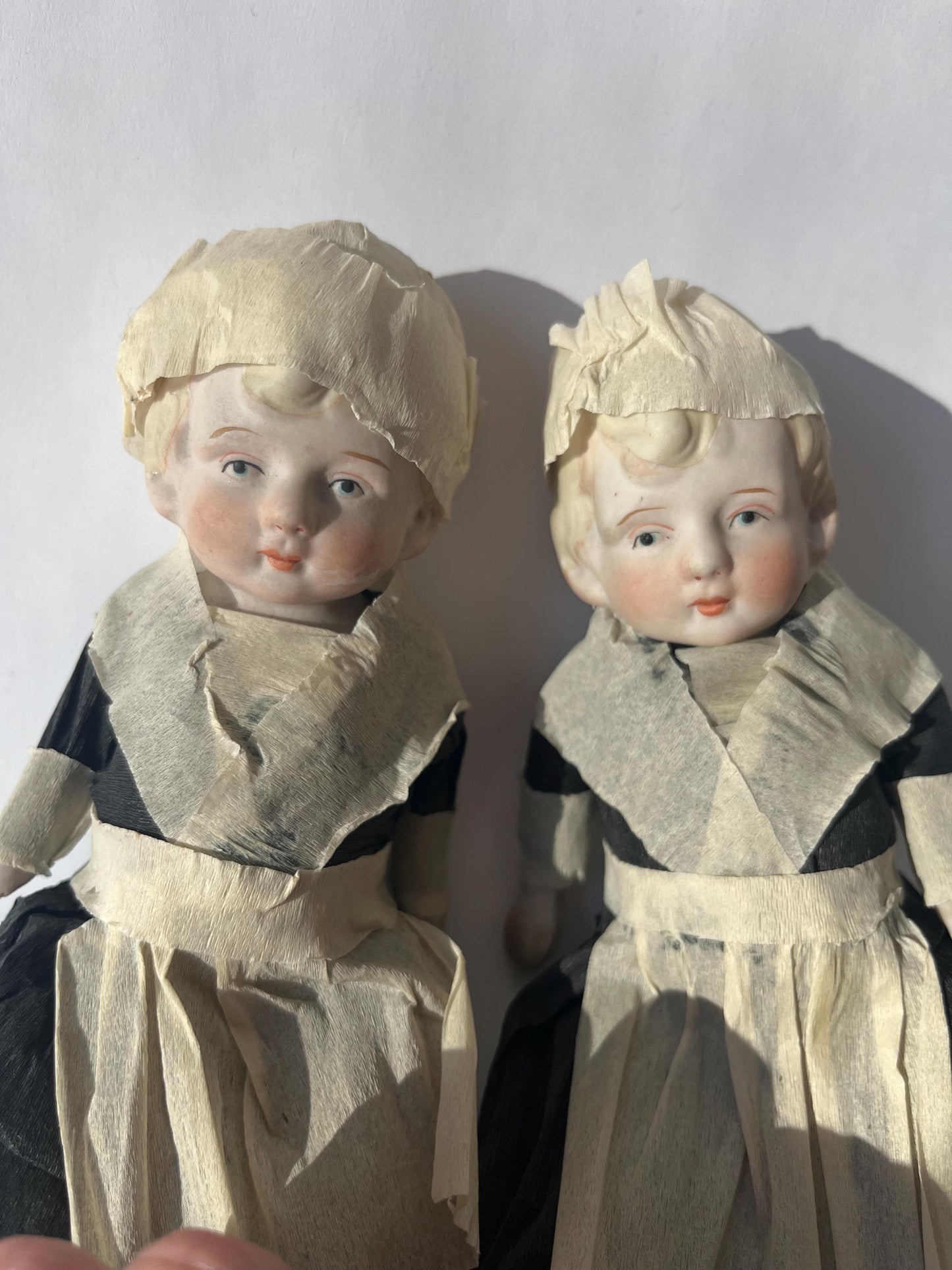 Antique Bisque Dolls Twins