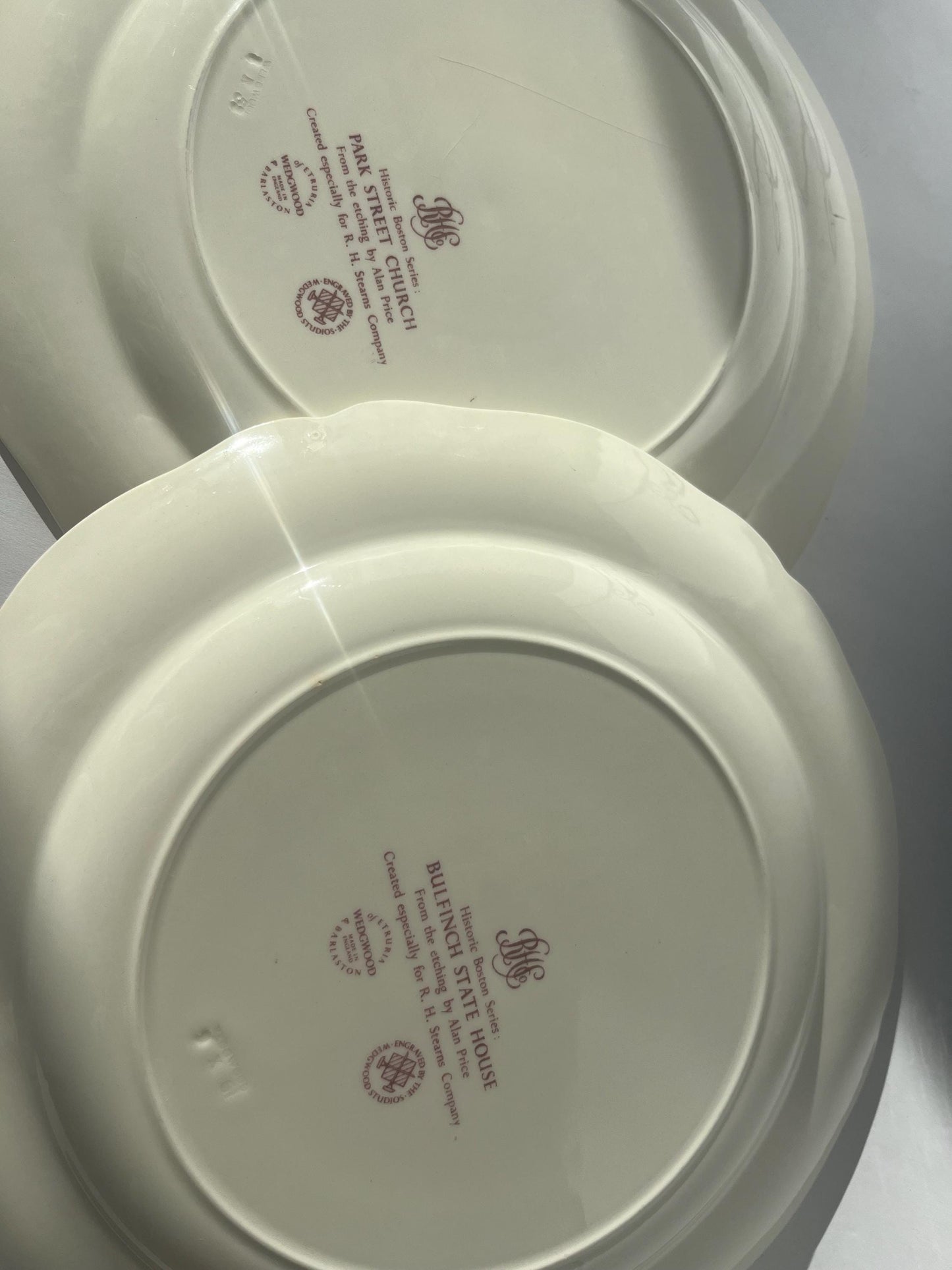 Ultimate Collection of Vintage Historic Boston Series by Wedgwood Mulberry Transferware Collector Plates Set of 6