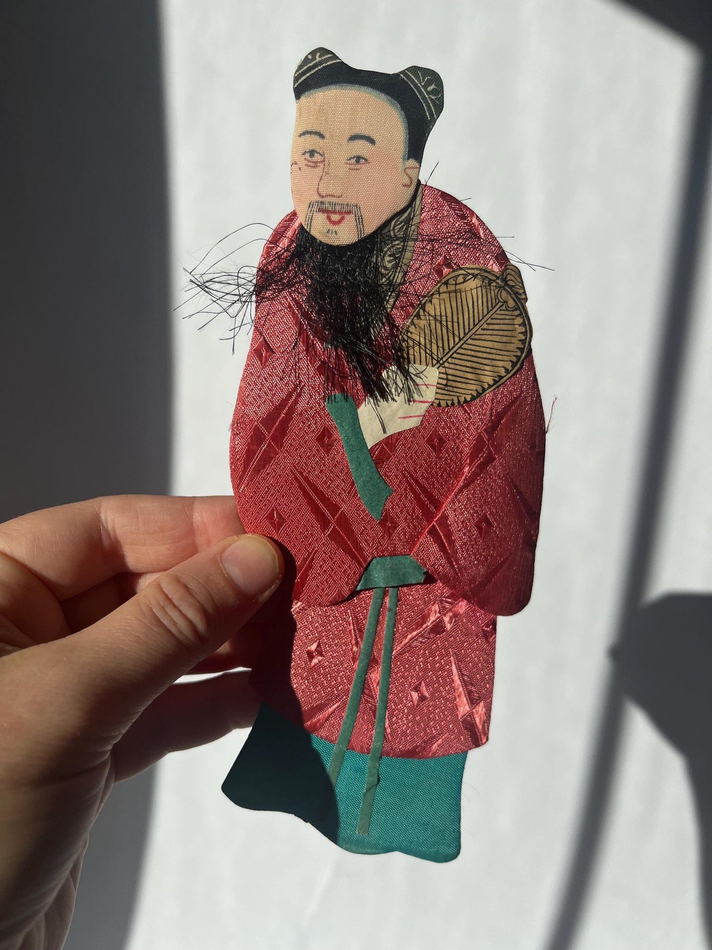 Vintage paper silk handmade oriental figurines