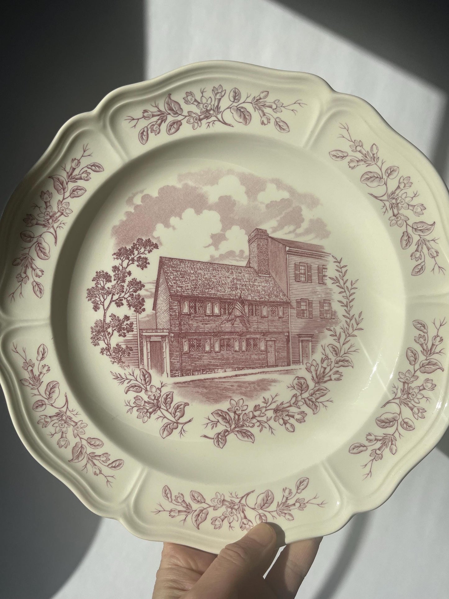 Ultimate Collection of Vintage Historic Boston Series by Wedgwood Mulberry Transferware Collector Plates Set of 6