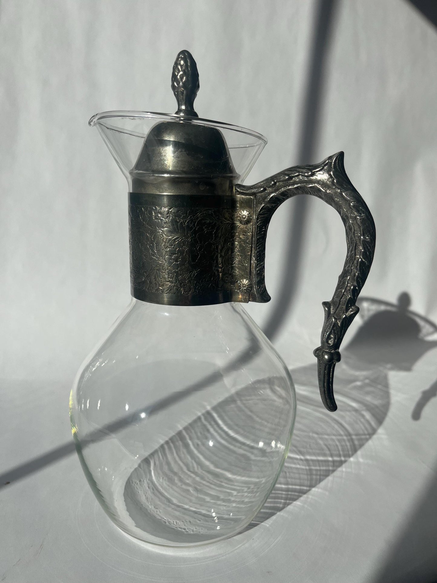 Vintage MCM Metro Glass Claret Wine Carafe Pitcher