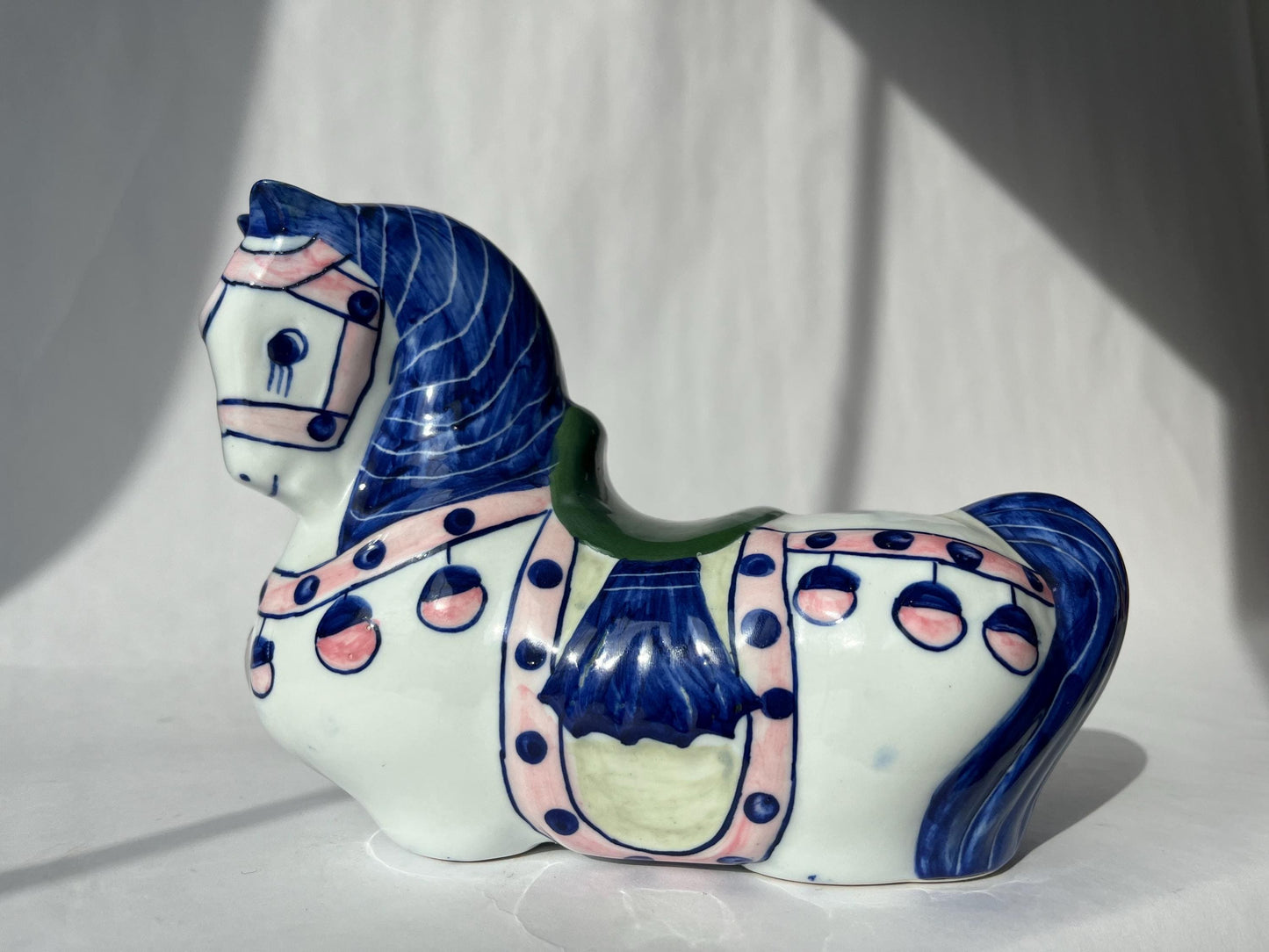Vintage Nora Fenton Ceramic Horse Coin Bank