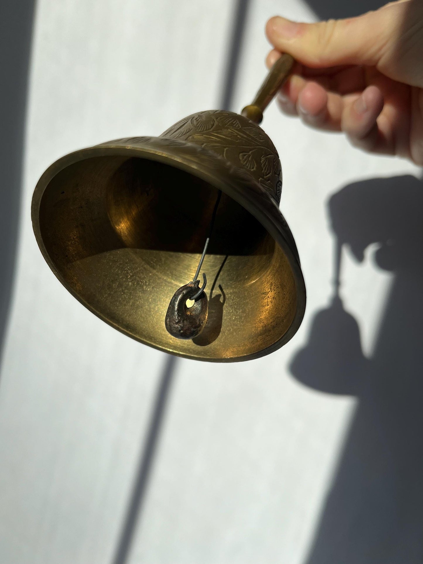 Vintage Brass Hand Hammered Bell Made in India
