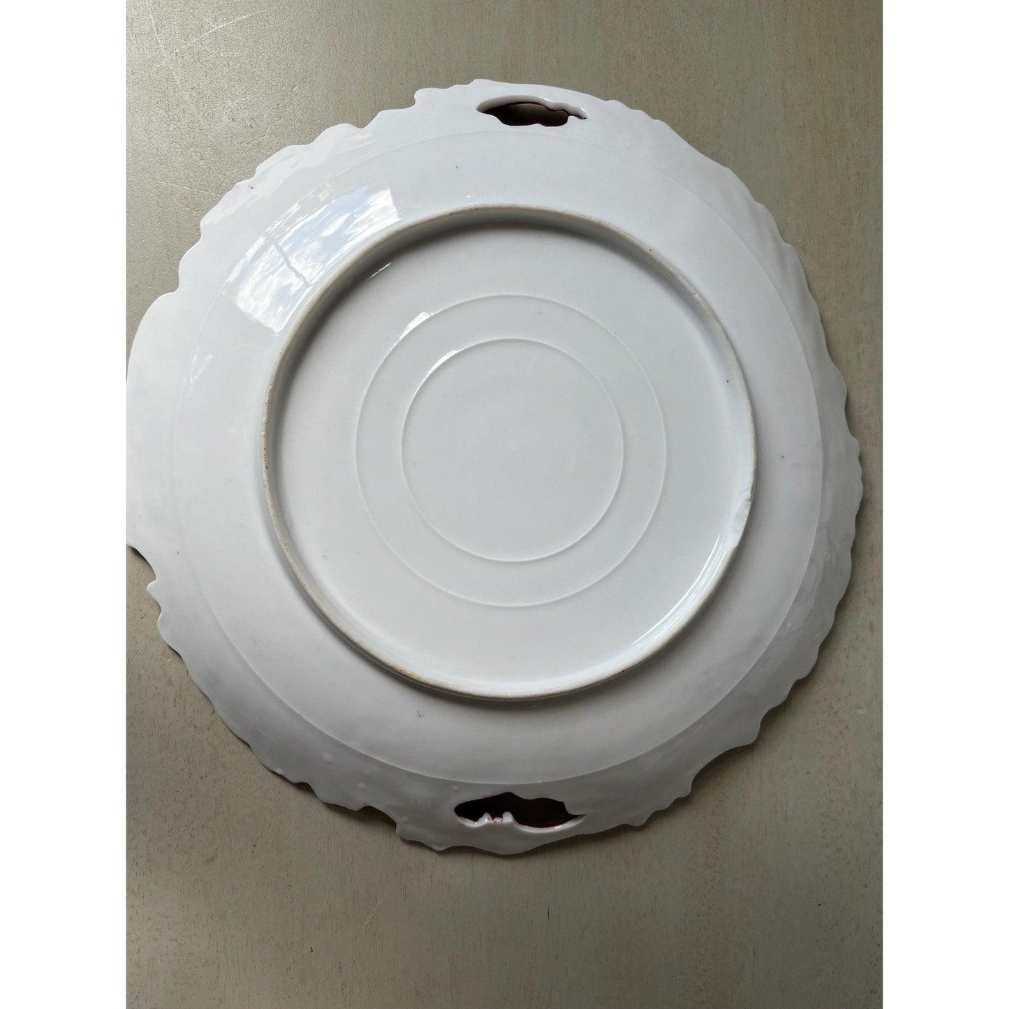 Early 20th century American Cranberry Cake Plate