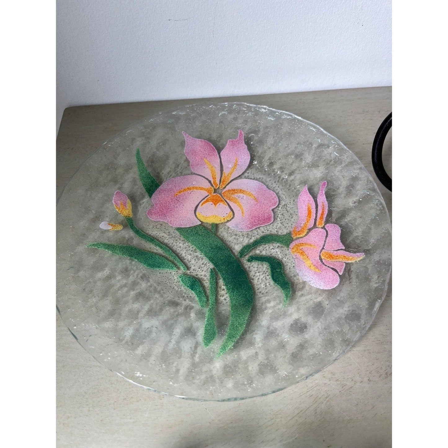 Ser of vintage Sydenstricker fused glass plates