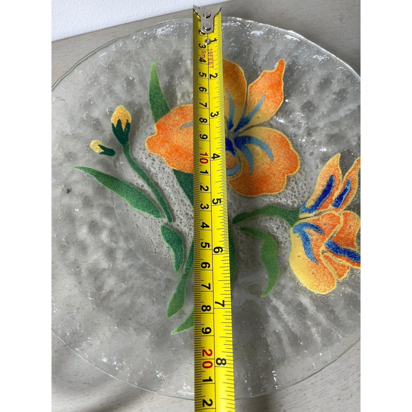 Ser of vintage Sydenstricker fused glass plates