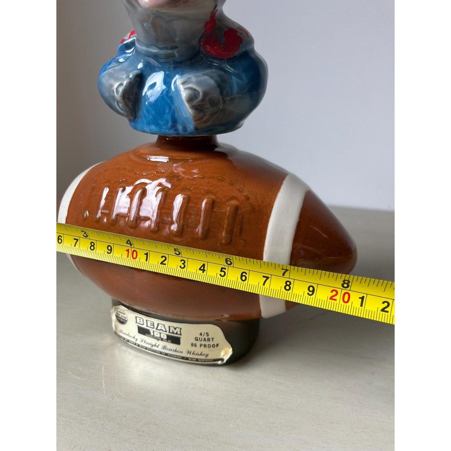 Vintage Jim Beam Elephant Football Whiskey Decanter 1972