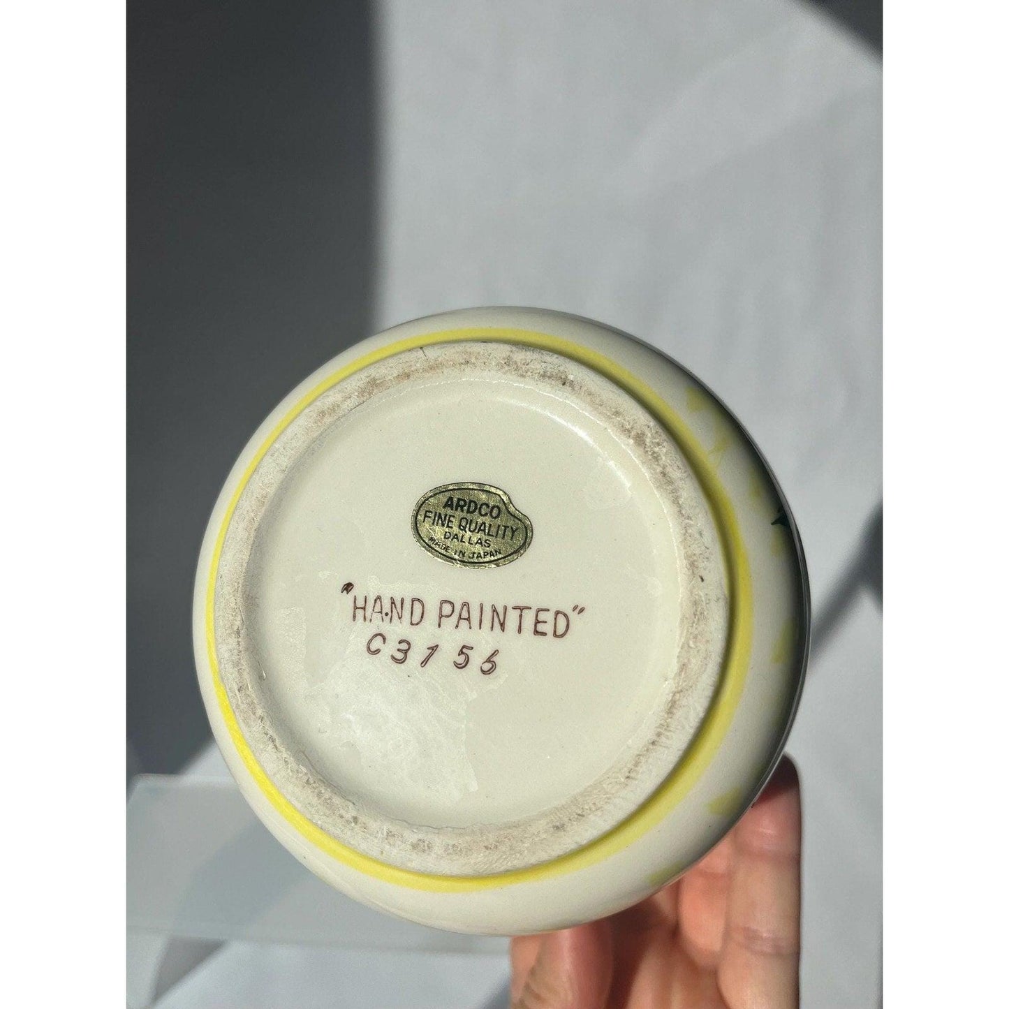 Vintage Ardco small planter with butterflies and flowers
