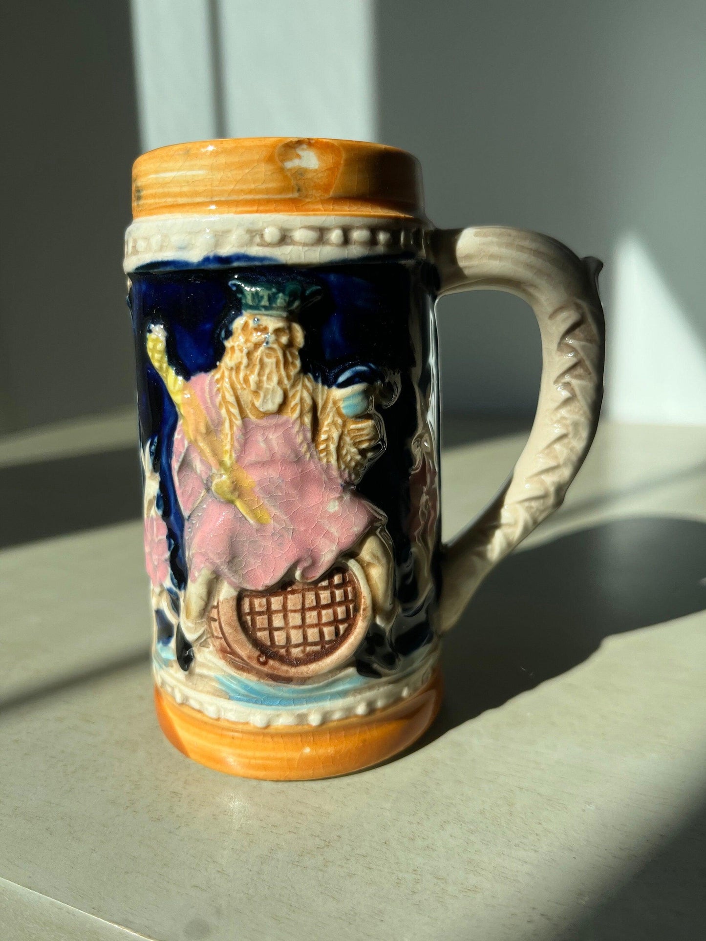 Tiny but mighty vintage beer stein, made in Japan