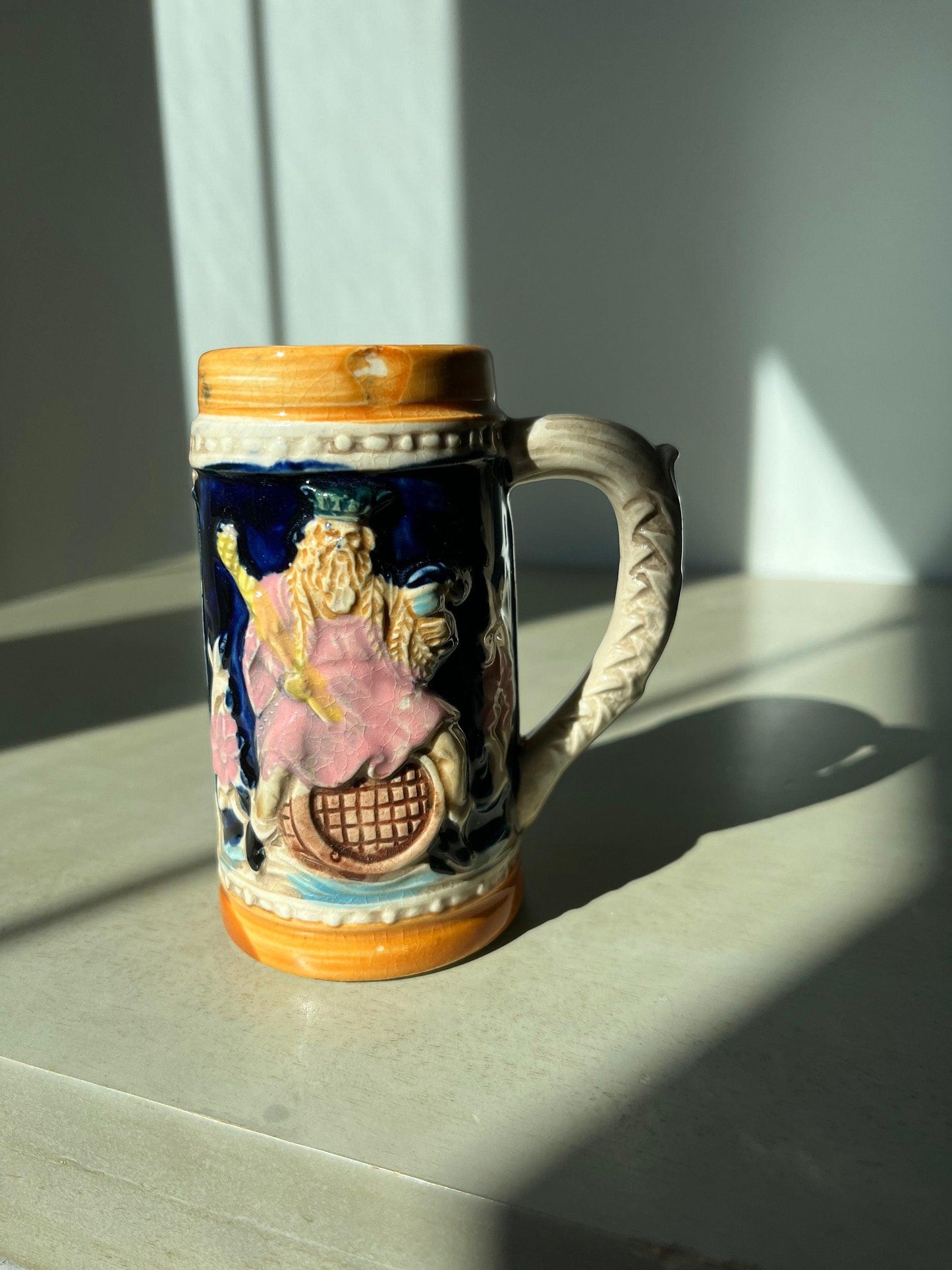 Tiny but mighty vintage beer stein, made in Japan