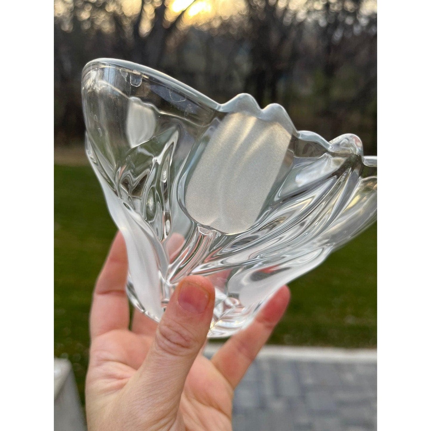 Vintage Mikasa ‘Spring Debut frosted tulips bowl