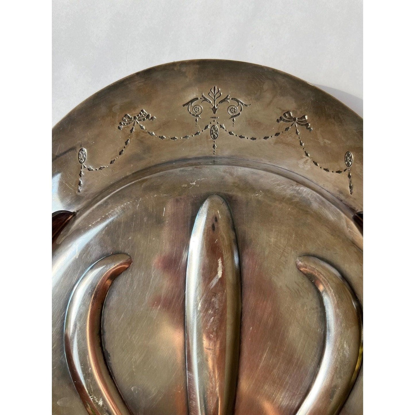 Oneida Silver Grosvenor Silverplated Meat Platter With Drip Well