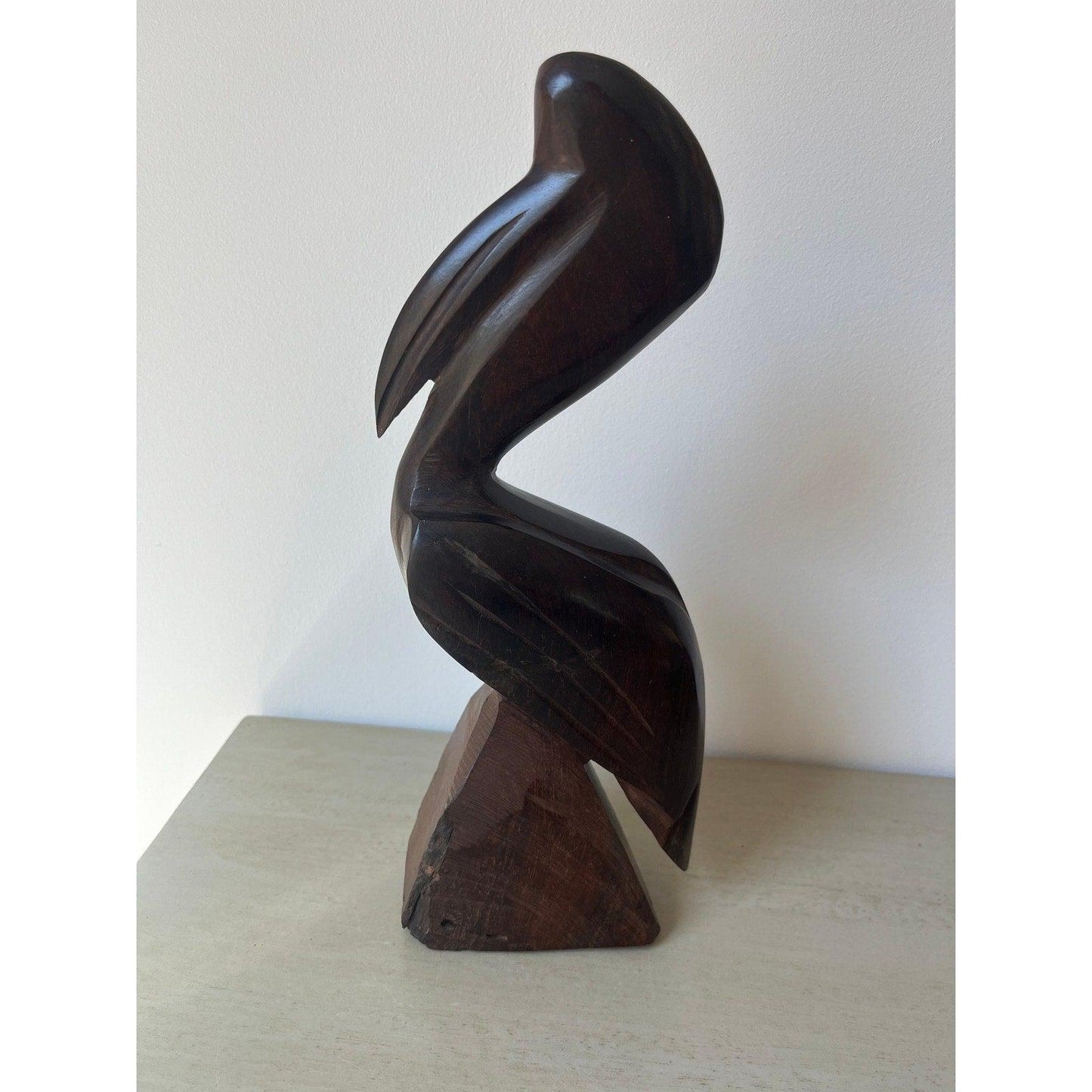 MCM Vintage Hand Carved Pelican