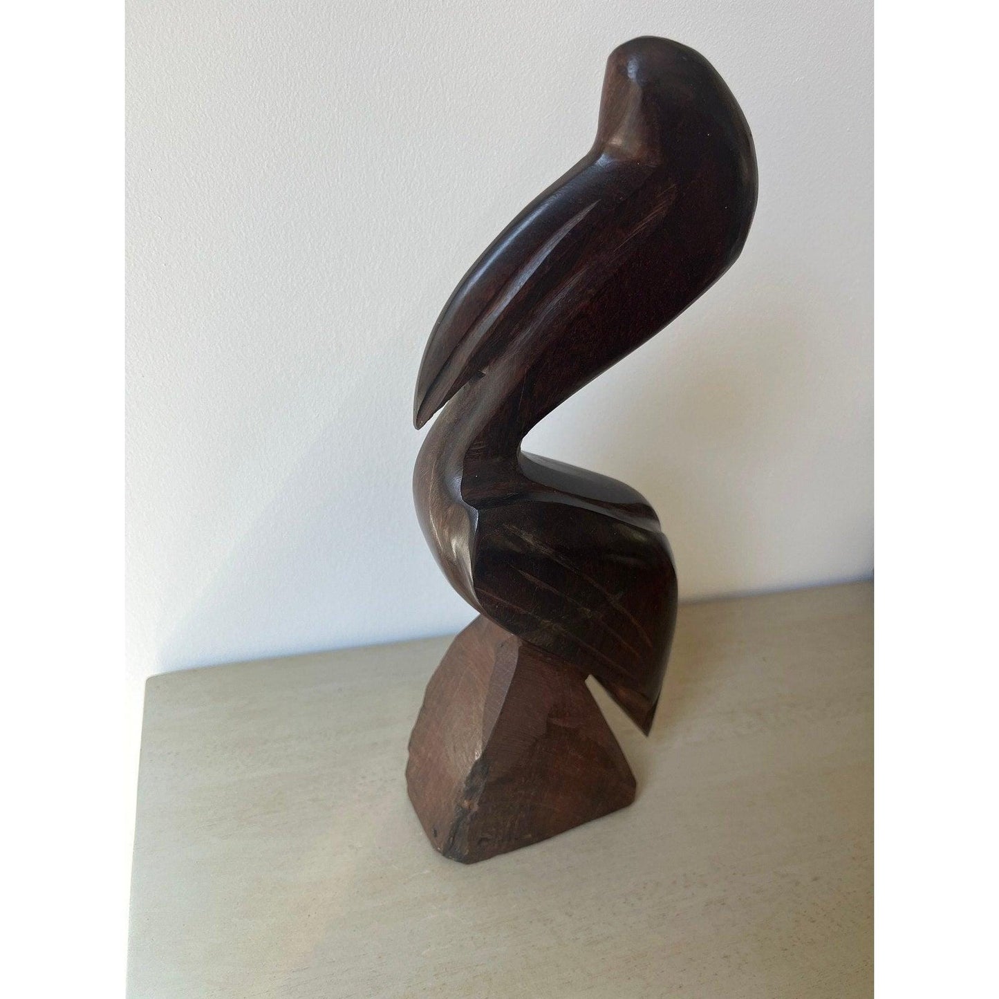 MCM Vintage Hand Carved Pelican