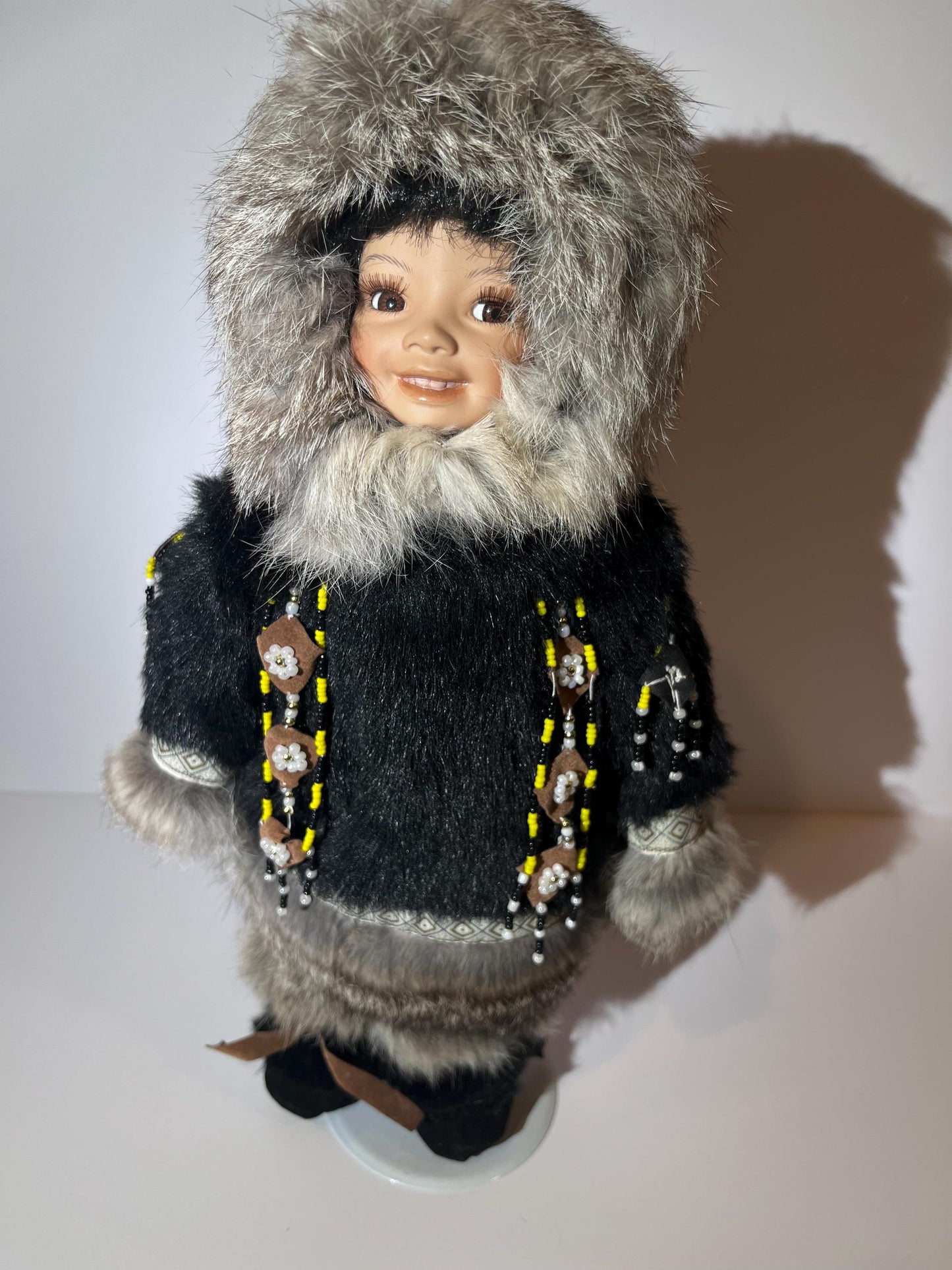 Alaskan Native Eskimo Genuine Porcelain Doll