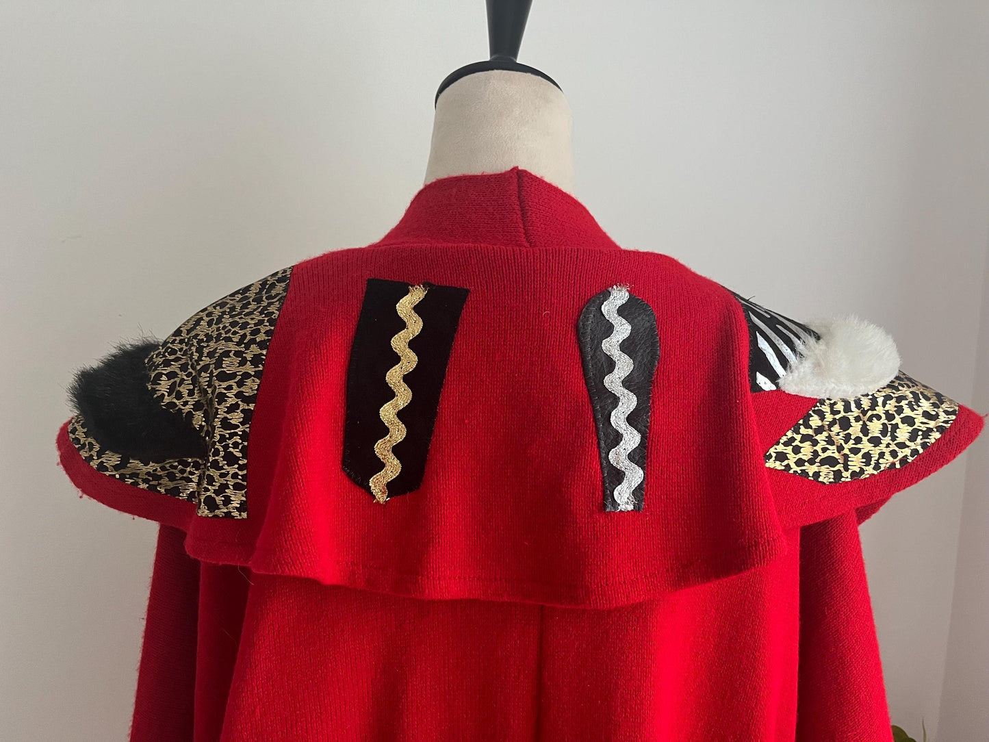 One Of A Kind Red Vintage Knit Cardigan