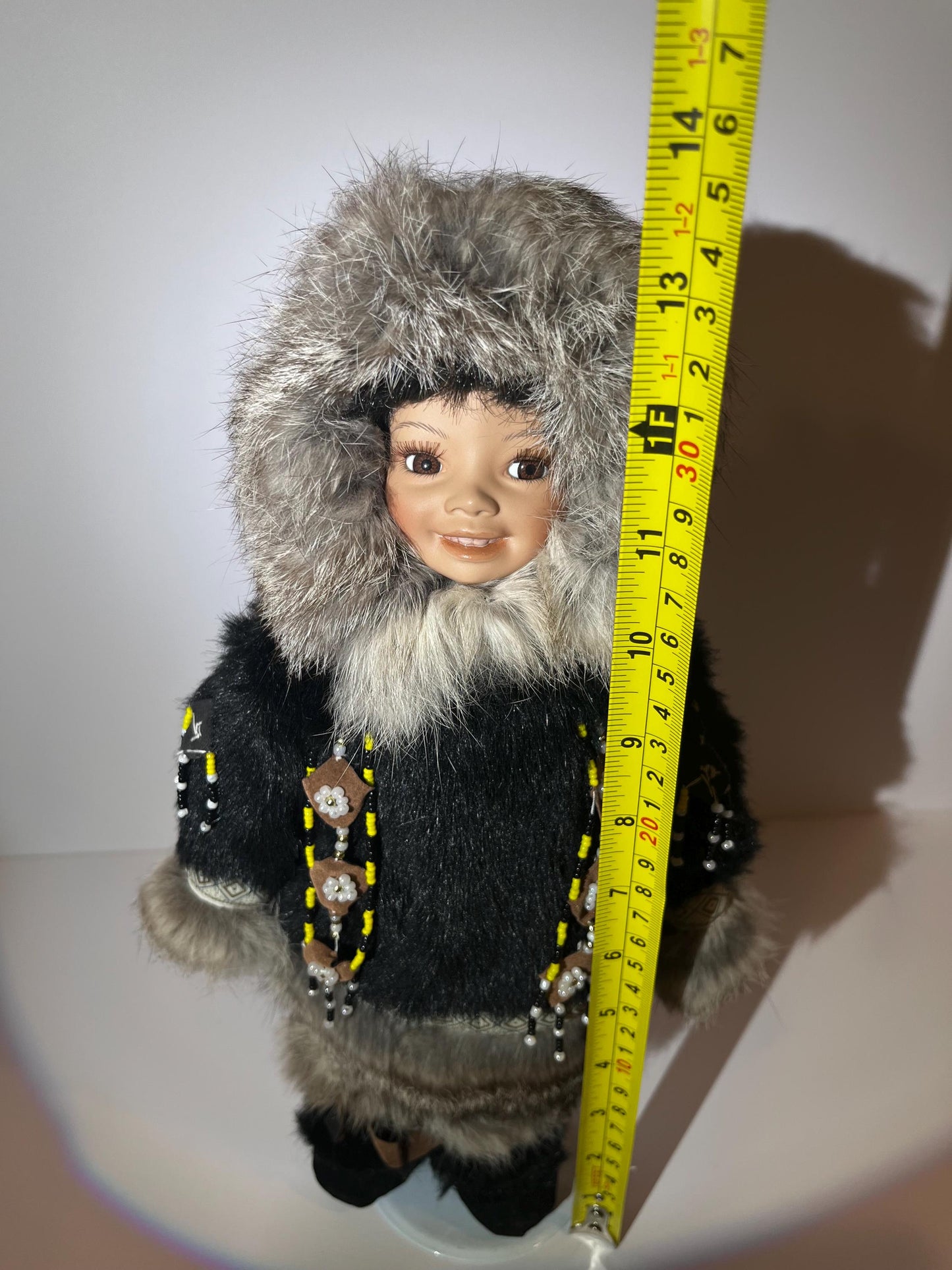 Alaskan Native Eskimo Genuine Porcelain Doll