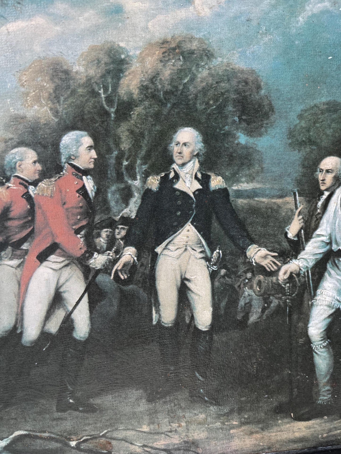 John Trumbull 1777 Surrender of General Burgoyne Framed Print 16"x22"