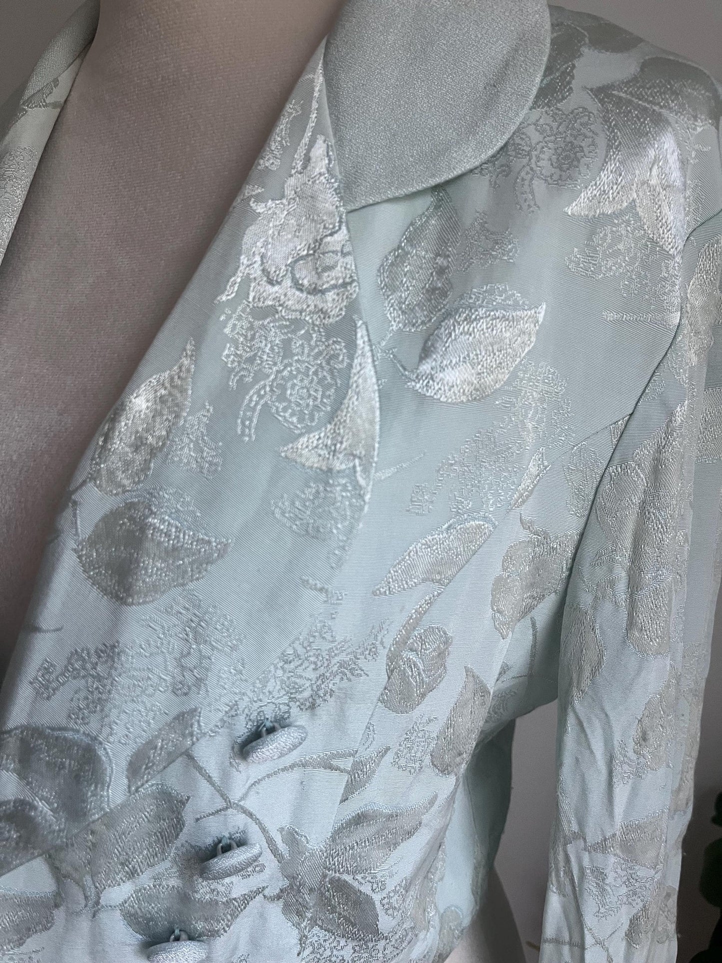 Vintage Light Blue Mint Green Jacket Bolero