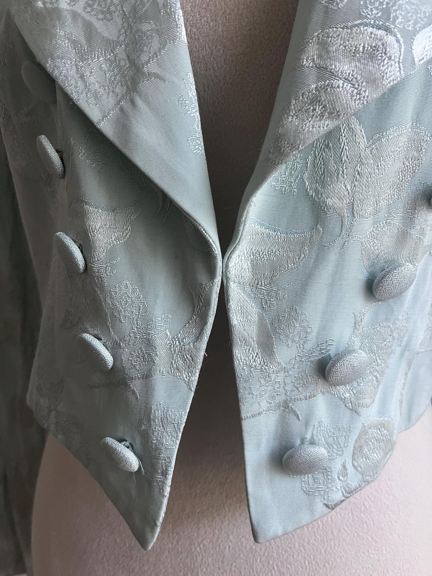 Vintage Light Blue Mint Green Jacket Bolero