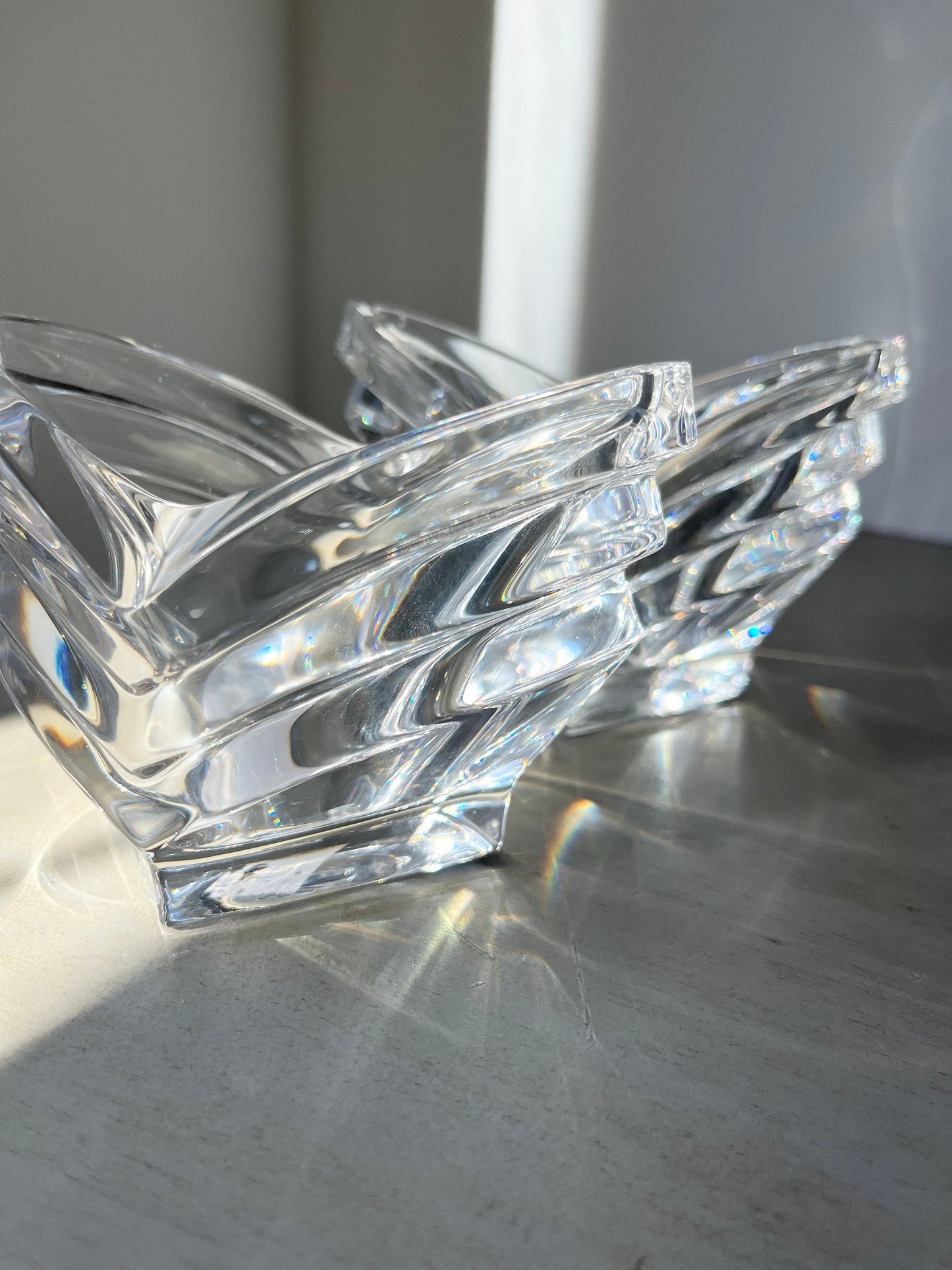 Mikasa “Deco crystal bowls / candle holders