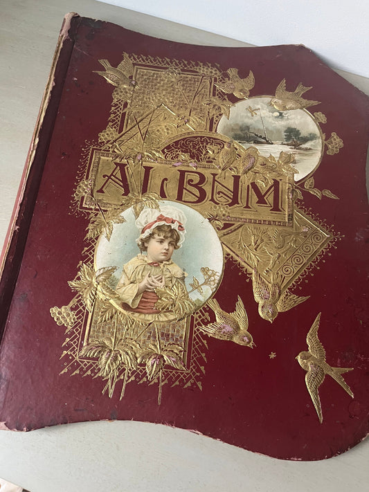 Victorian trade cards scrapbook