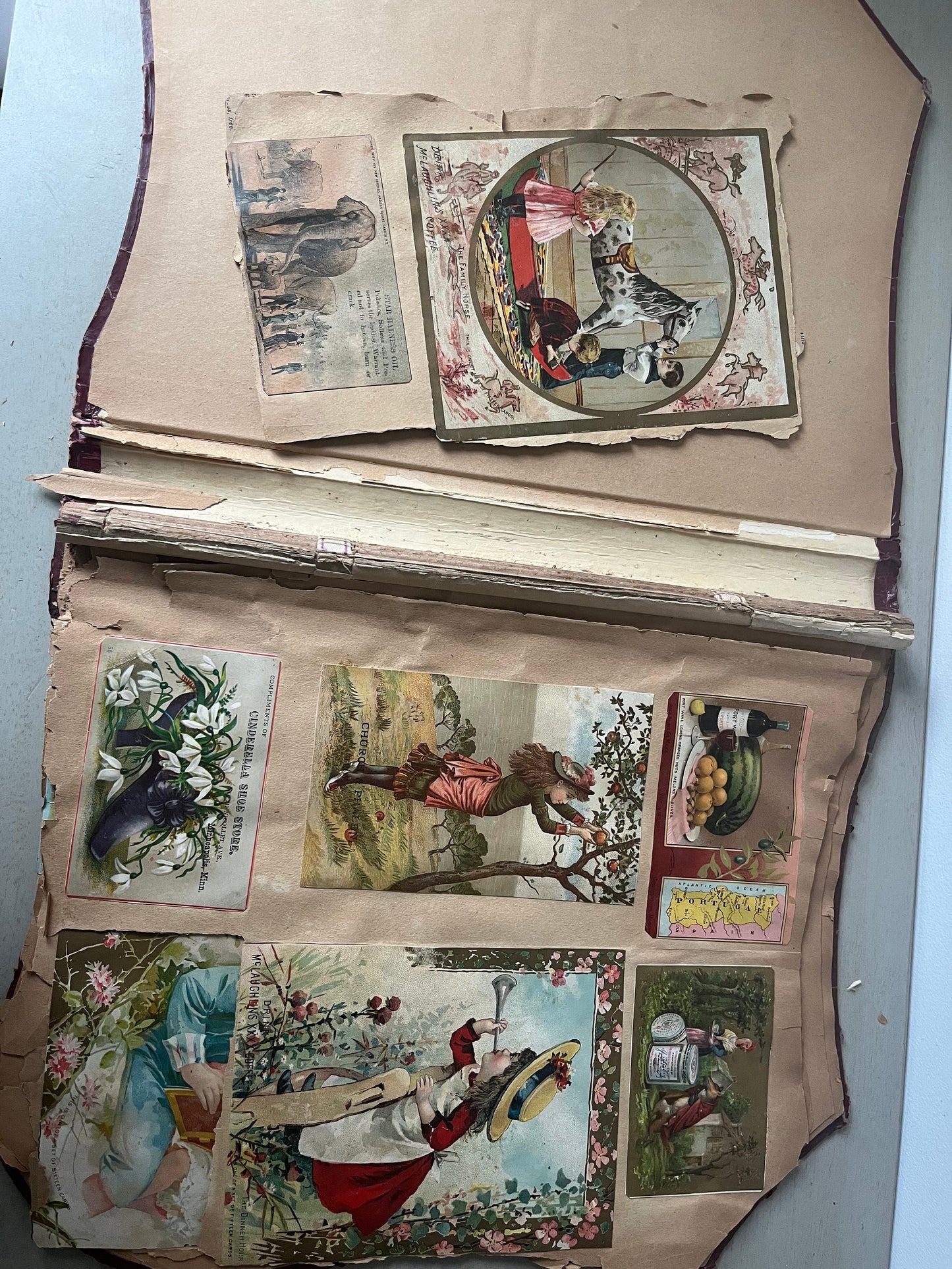 Victorian trade cards scrapbook