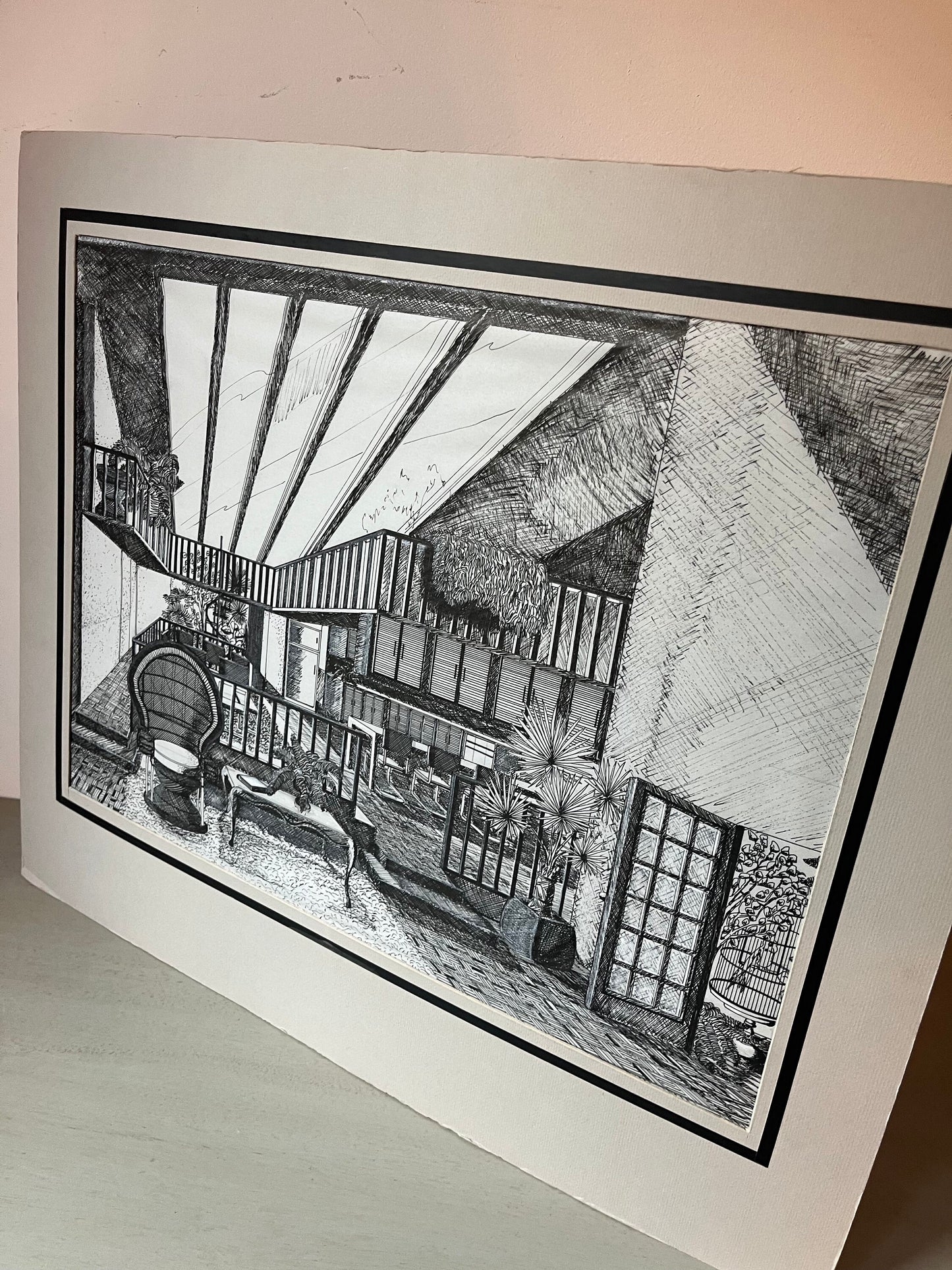 3 awesome mid-century modern interior design drawings