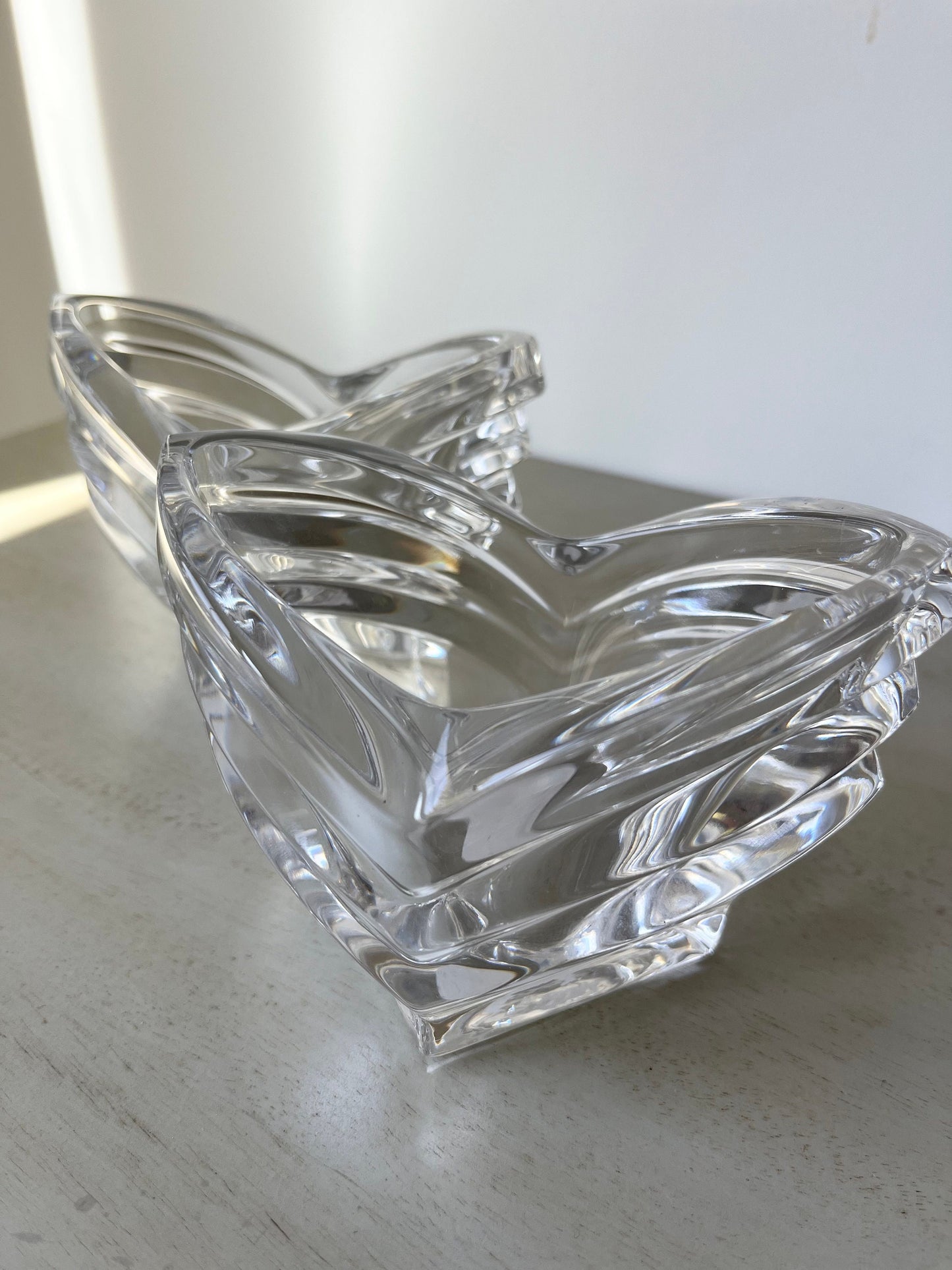 Mikasa “Deco crystal bowls / candle holders