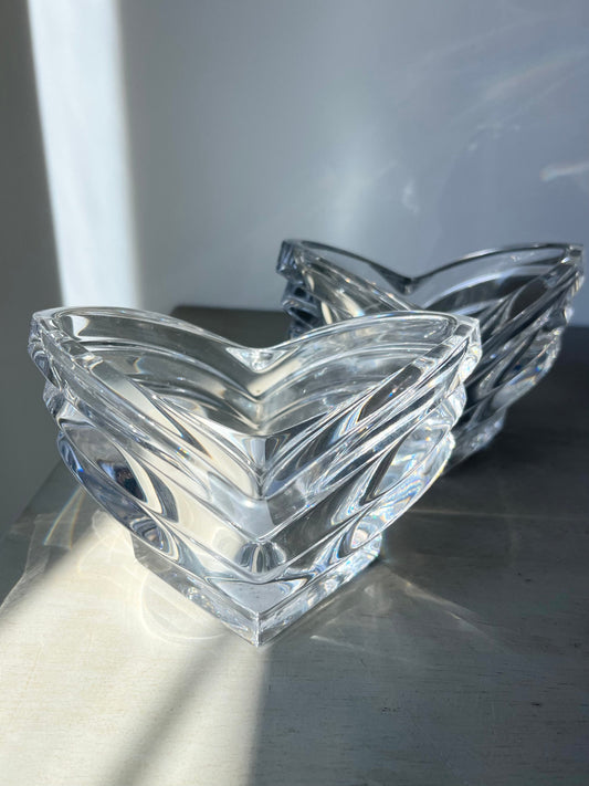 Mikasa “Deco crystal bowls / candle holders