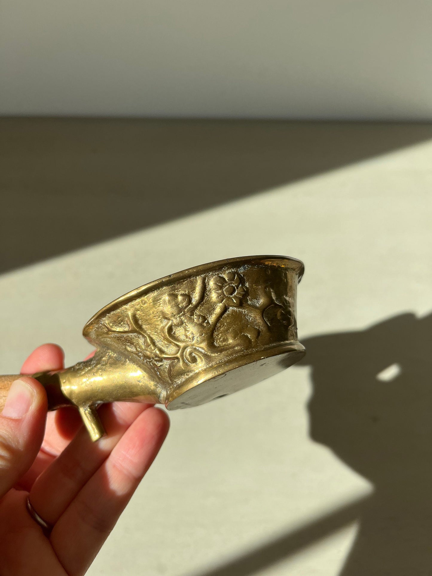 Vintage Chinese Brass Silk Iron