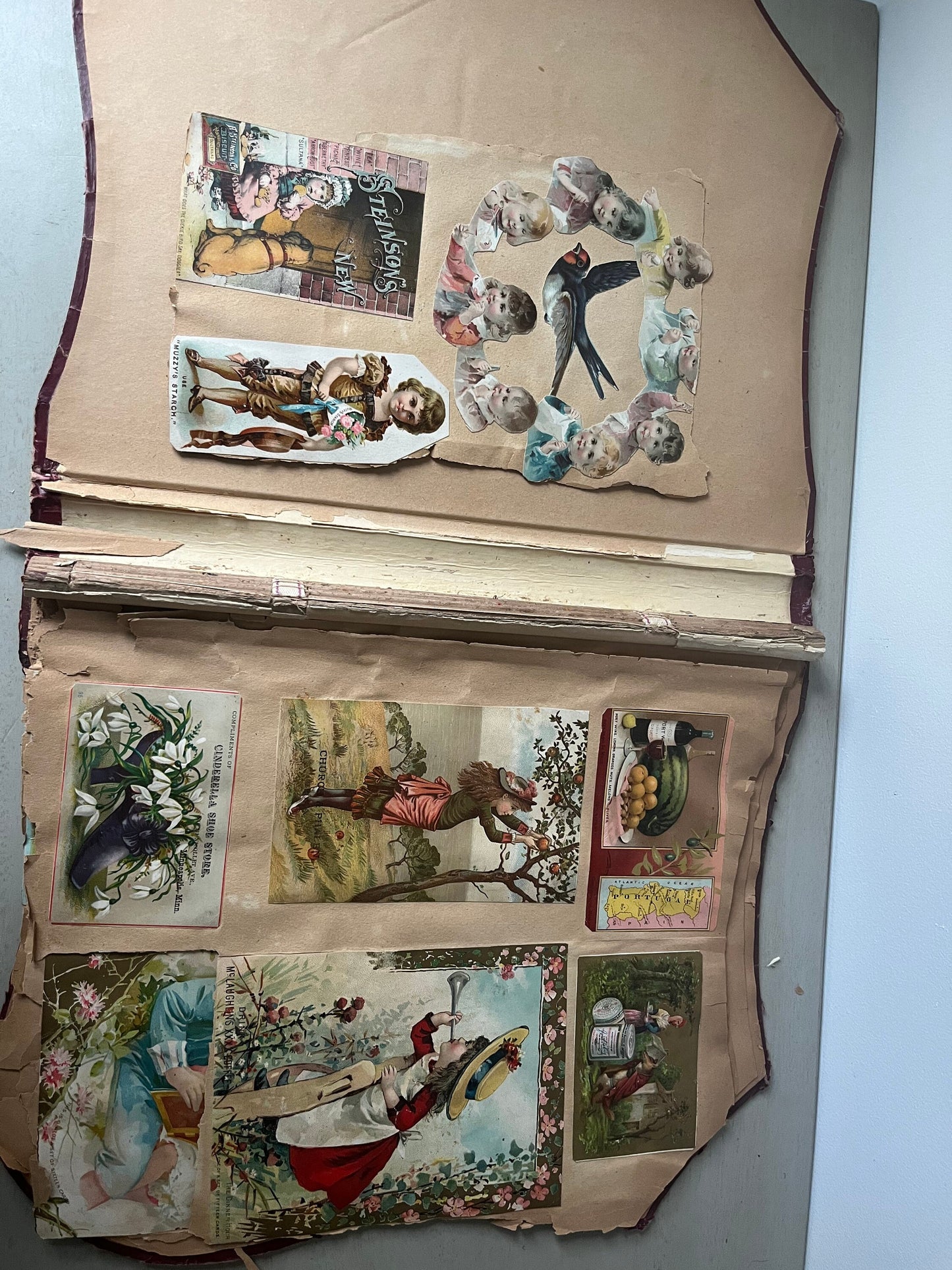 Victorian trade cards scrapbook