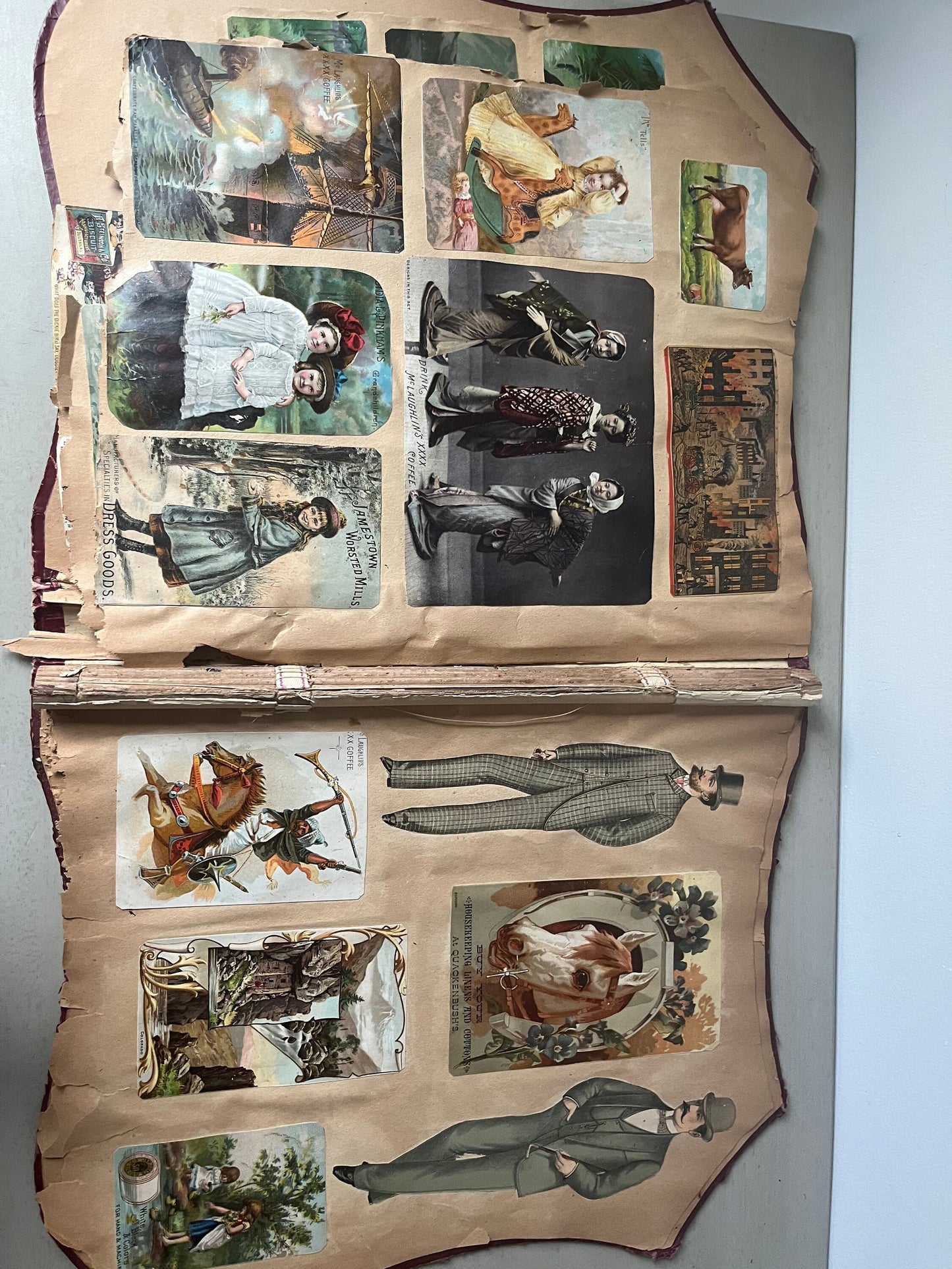 Victorian trade cards scrapbook