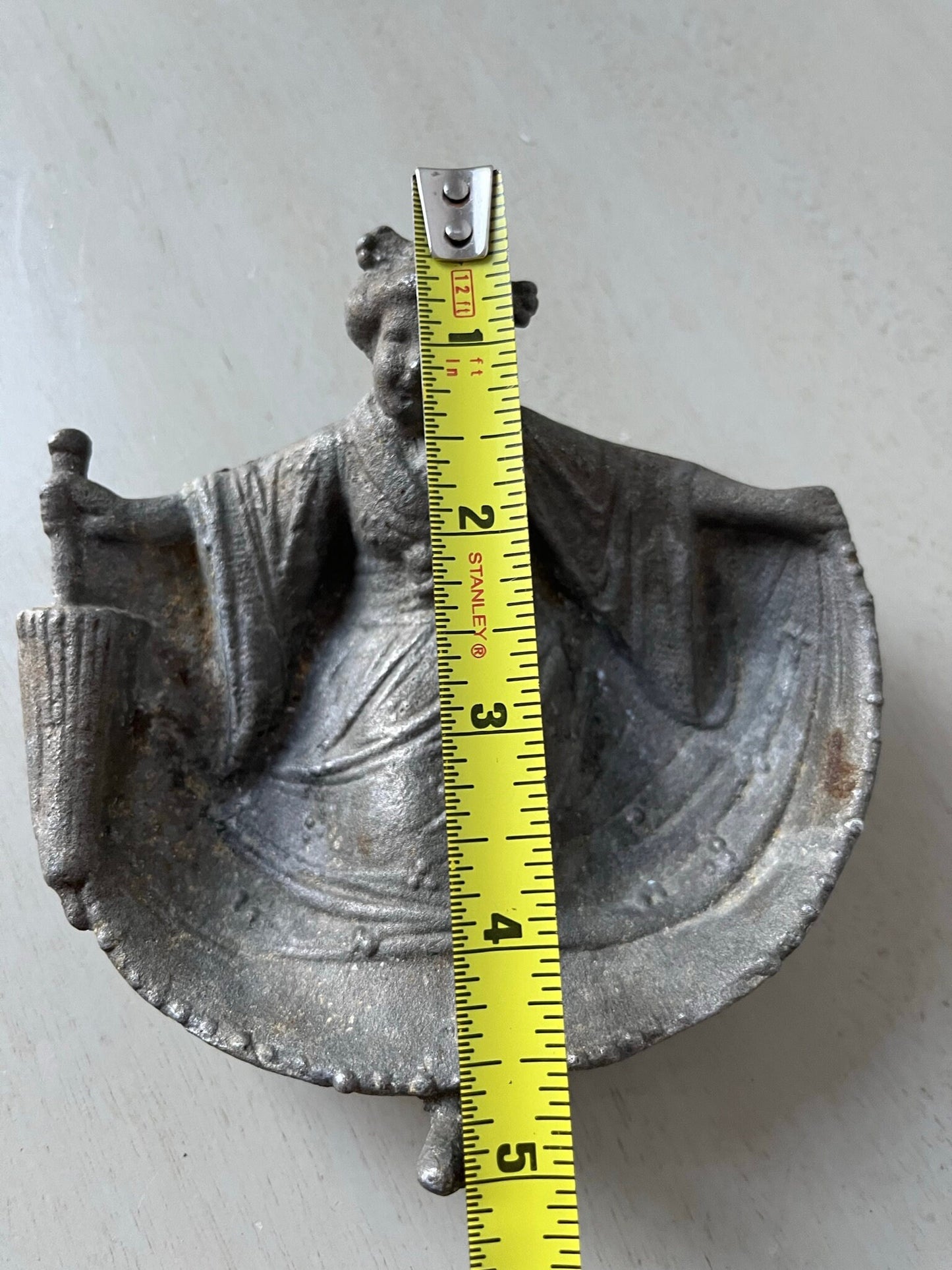 Antique metal “risqué geisha ashtray or trinket dish