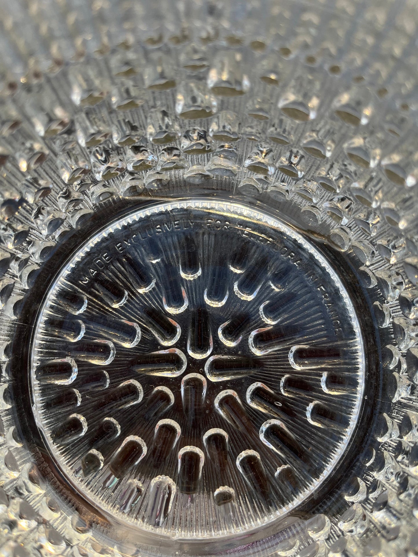 Gorgeous MCM glass rain drop ice bucket