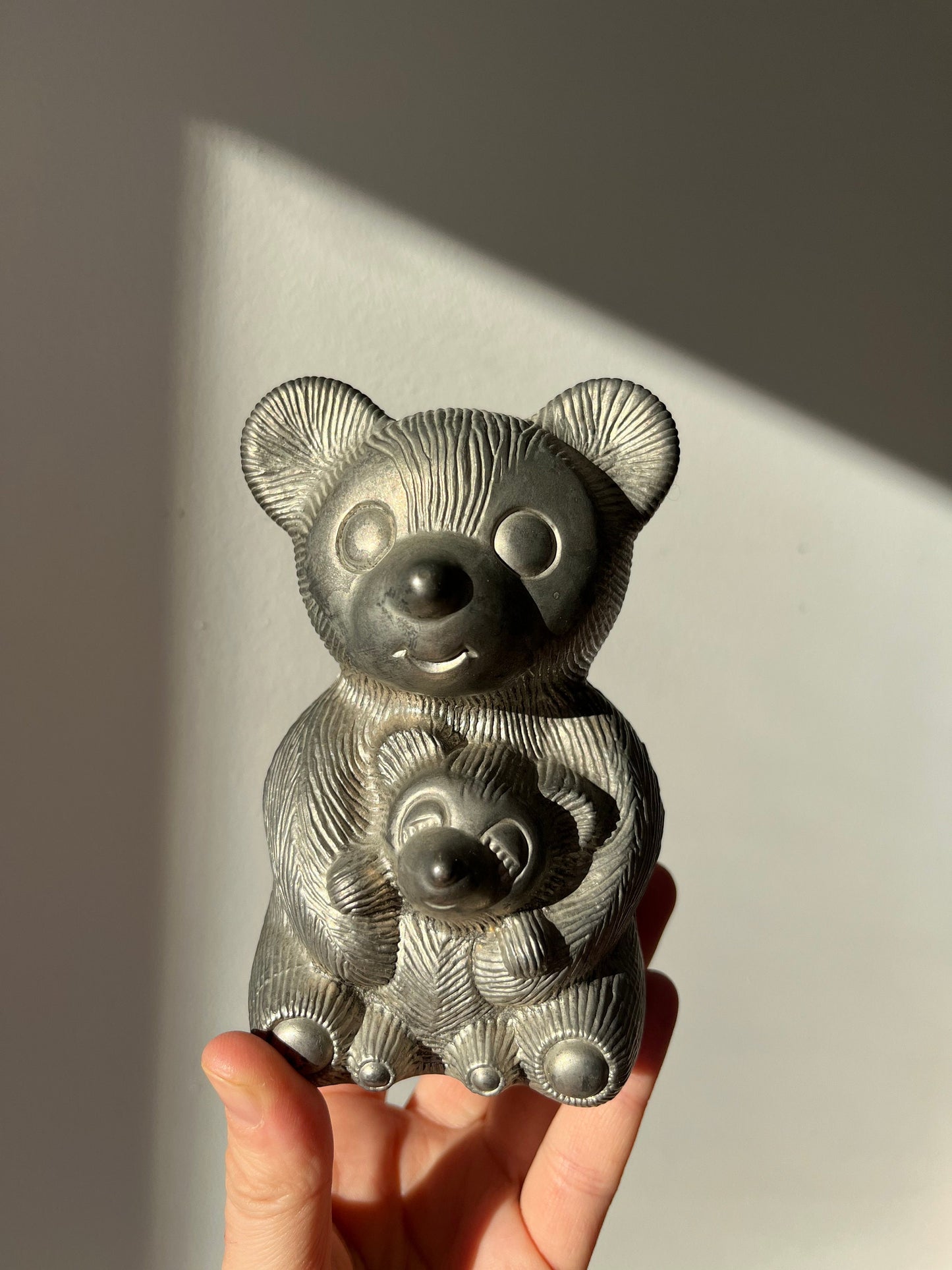 Vintage Bear & Cub coin bank
