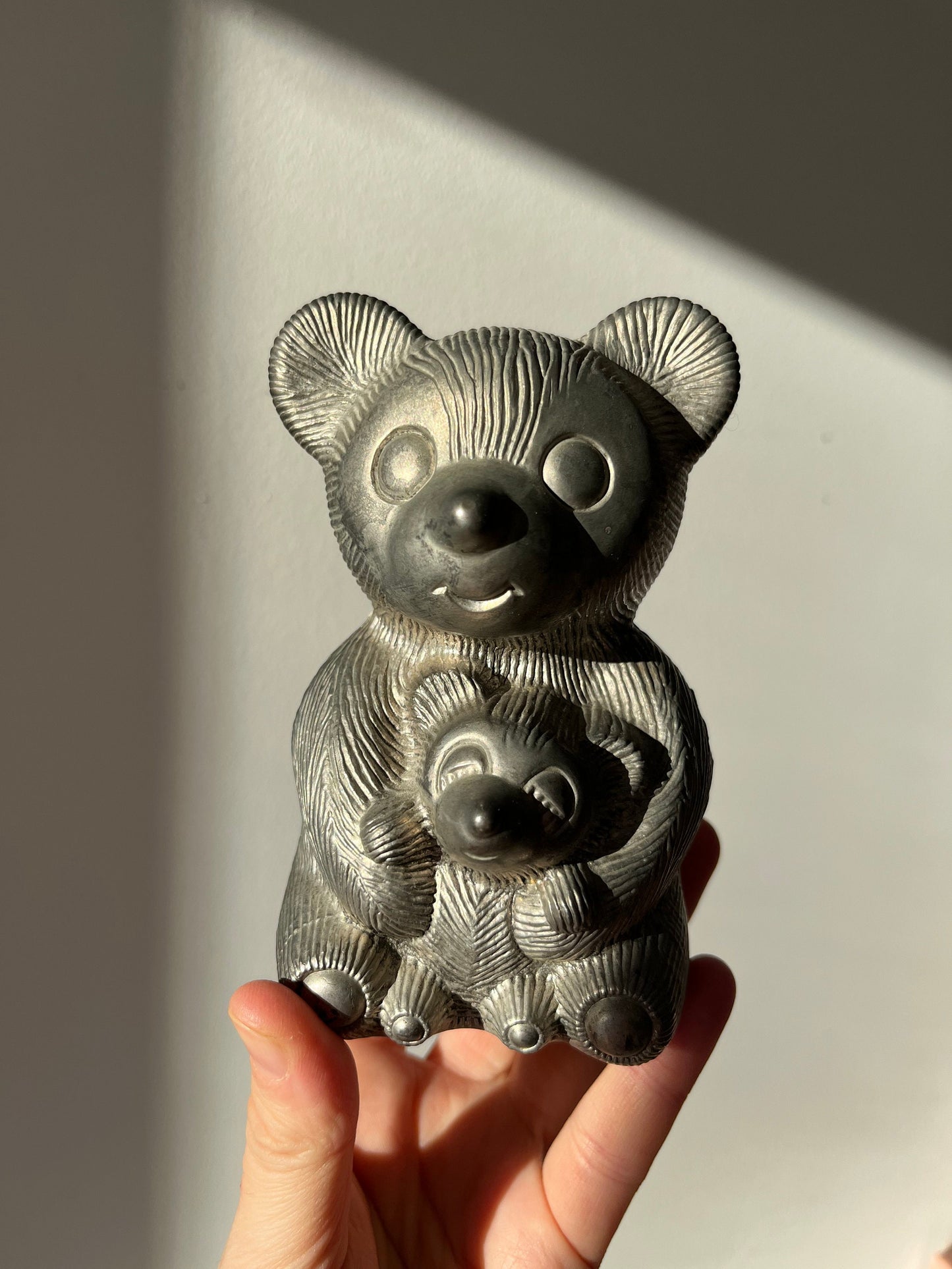 Vintage Bear & Cub coin bank