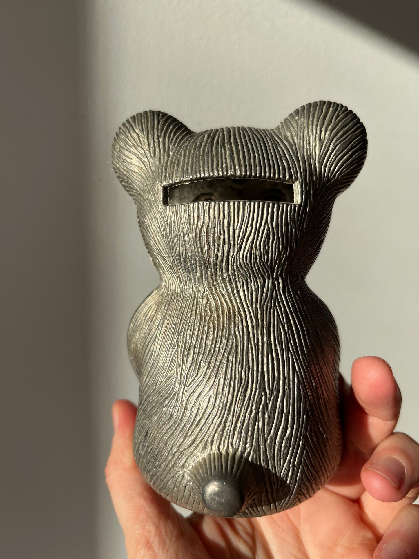 Vintage Bear & Cub coin bank
