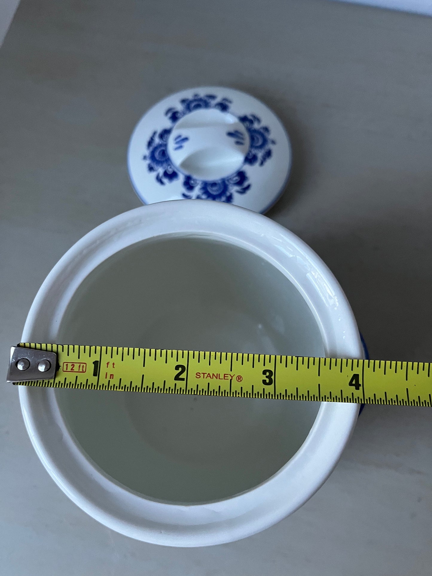 Vintage Delftware Marne's Mustard Jar