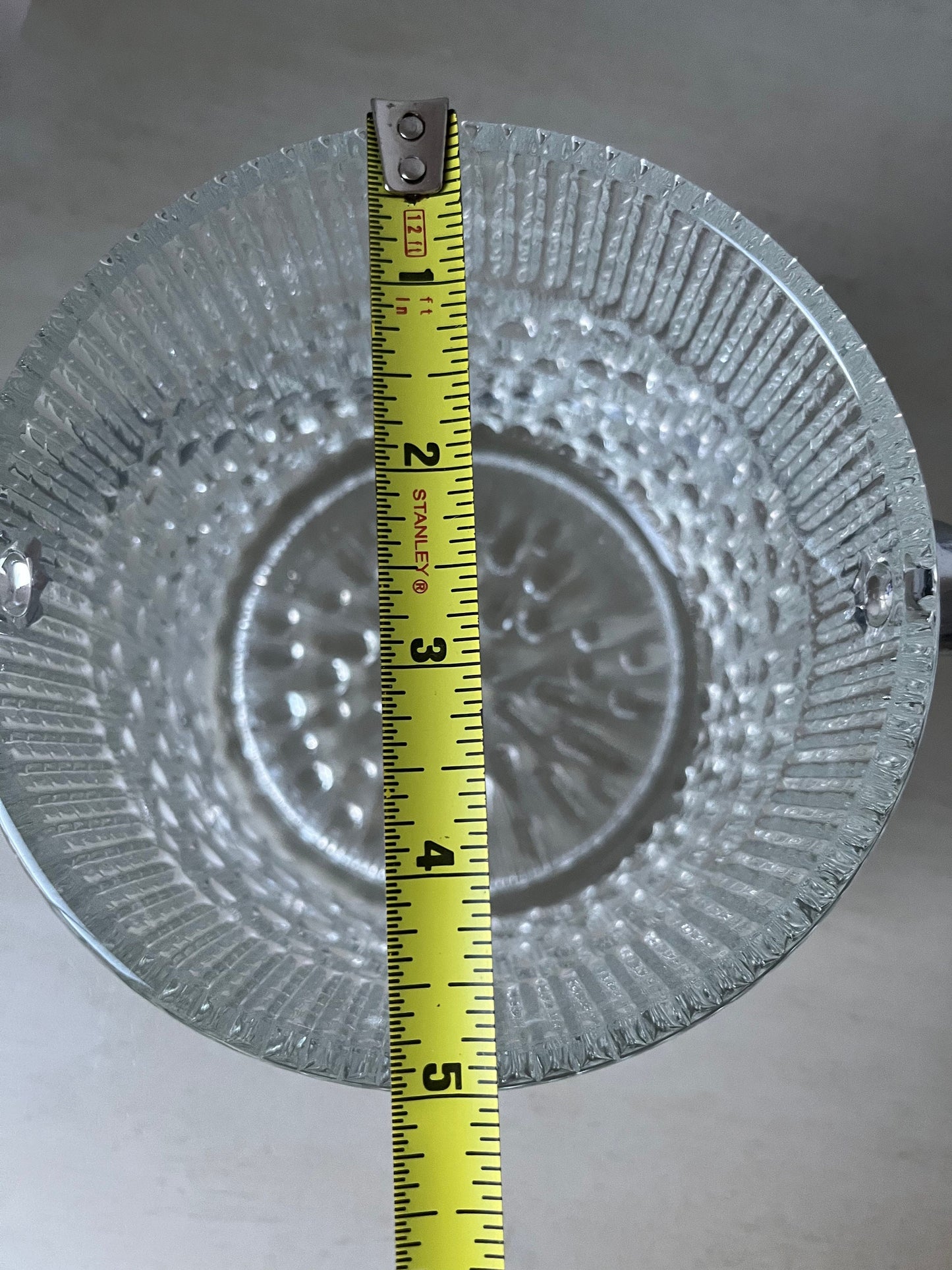 Gorgeous MCM glass rain drop ice bucket