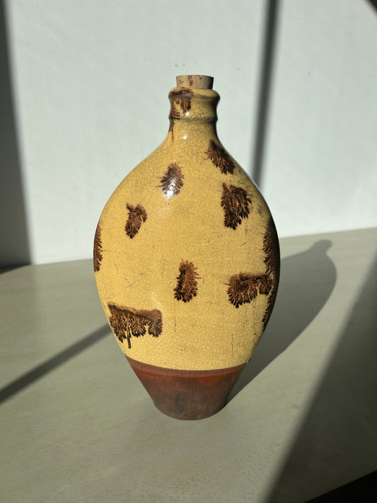 Vintage Wisconsin Pottery decorative ceramic bottle