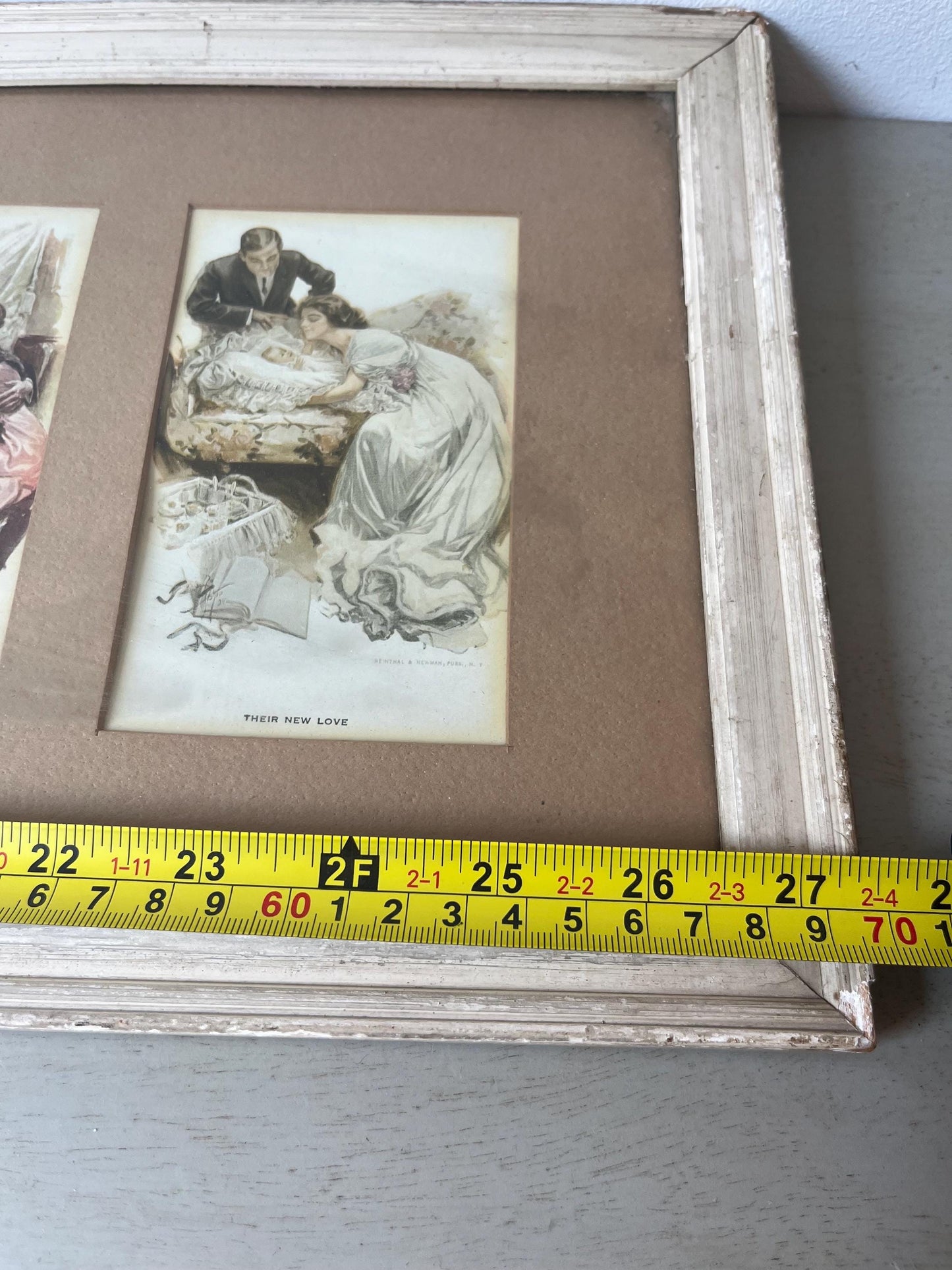 Antique Harrison Fishers “Six Stages of Love framed lithographs