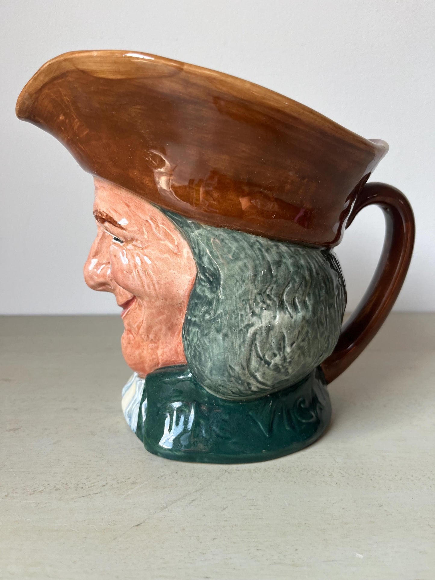Vintage Royal Doulton Vicar of Bray Toby collectible character jug, large 7"